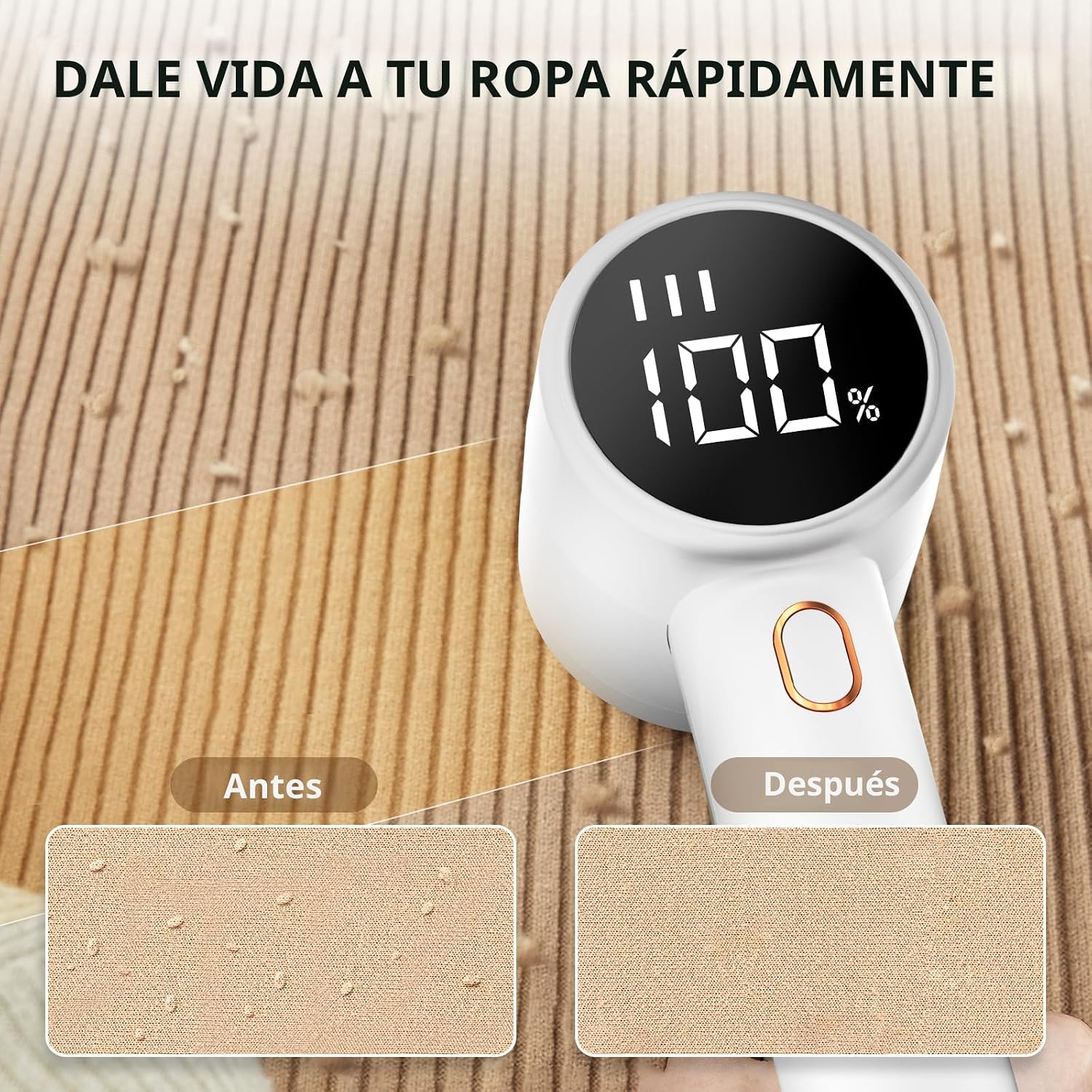 SACA PELUSAS ELÉCTRICO PEIYUU RECARGABLE CON 3 VELOCIDADES Y 6 CUCHILLAS - 2