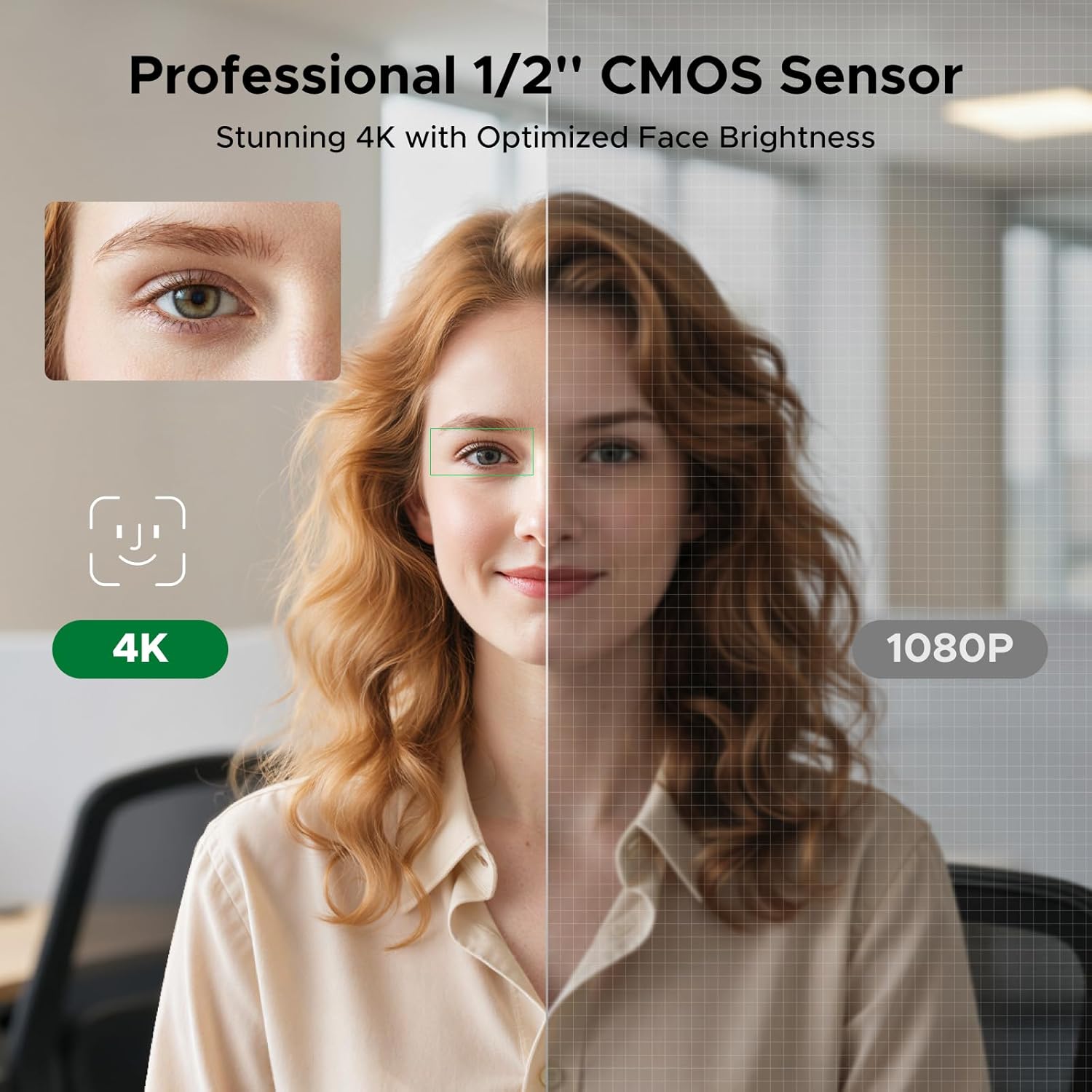 WEBCAM UGREEN FINECAM PRO 4K CON SENSOR 1/2' PARA PC/MAC - 2