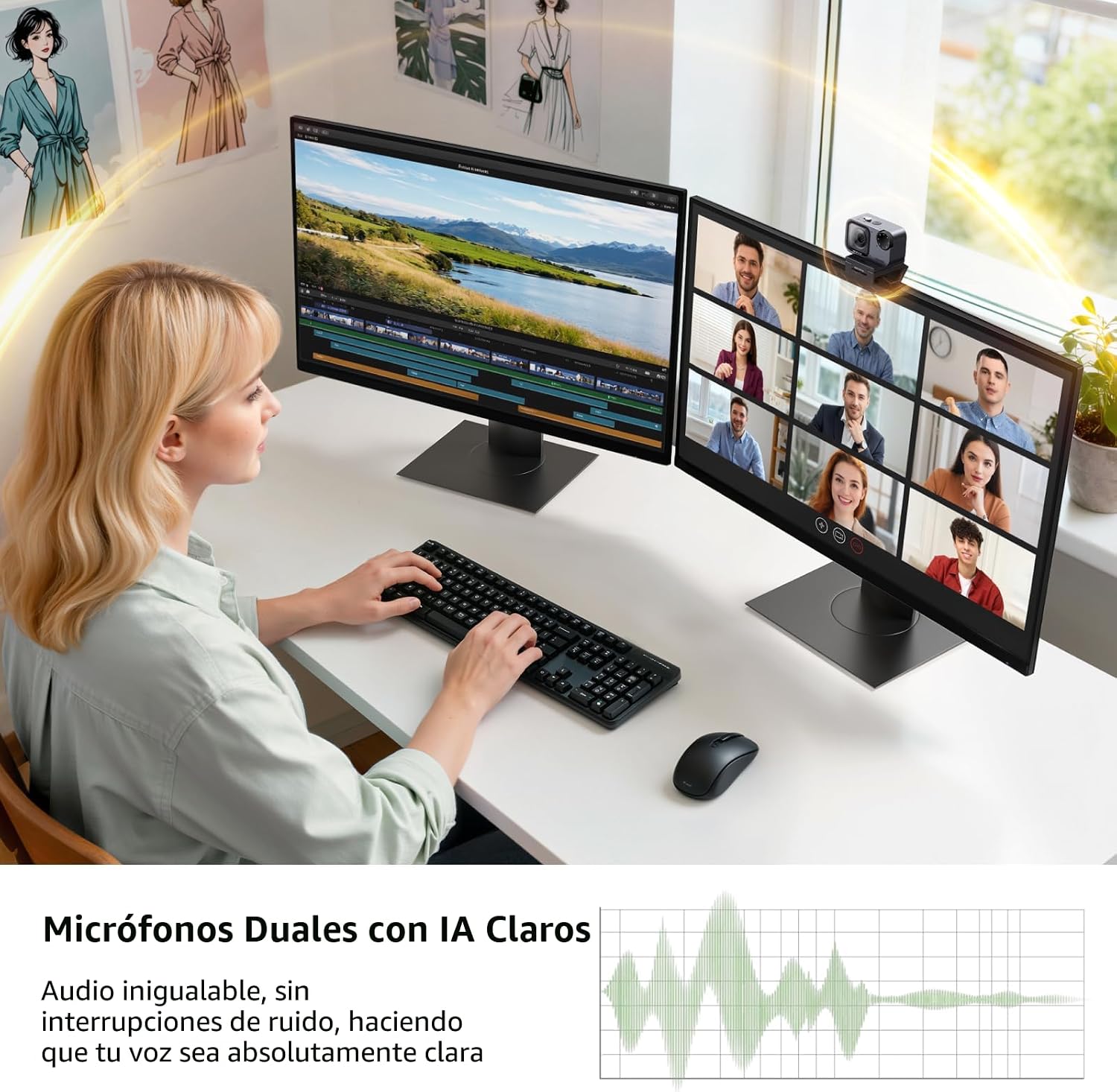 WEBCAM UGREEN FINECAM PRO 4K CON SENSOR 1/2' PARA PC/MAC - 3