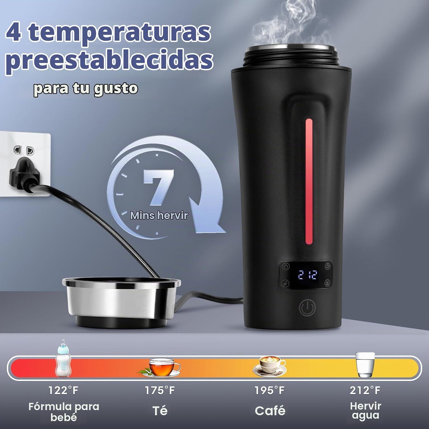 HERVIDOR ELÉCTRICO PORTÁTIL CEAPLOT DUAL VOLTAGE 350 ML - 4