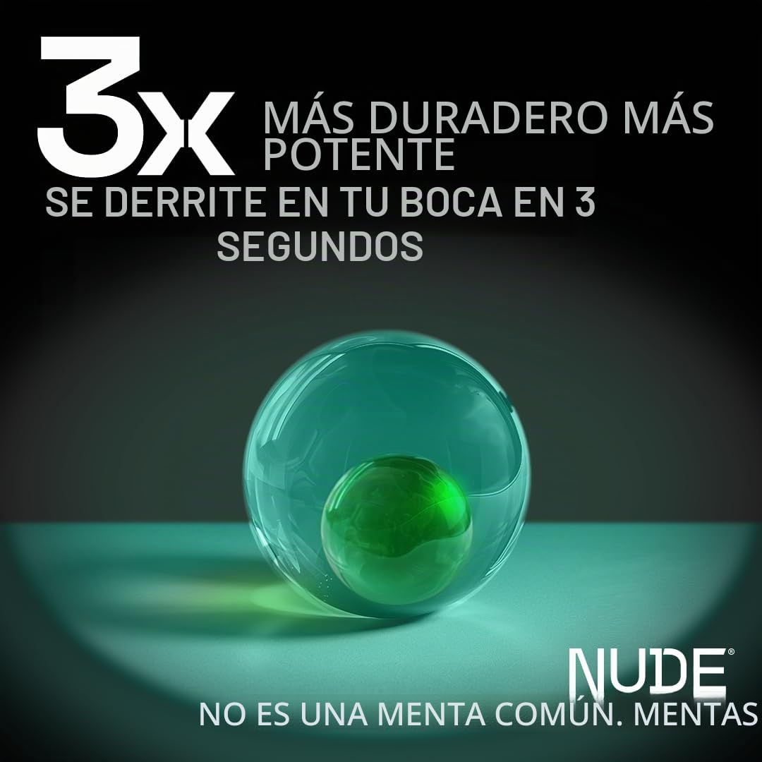ENJUAGUE BUCAL NUDE MINTS DUAL ACTION LIQUID CAPSULES SPEARMINT 150 CÁPSULAS - 4