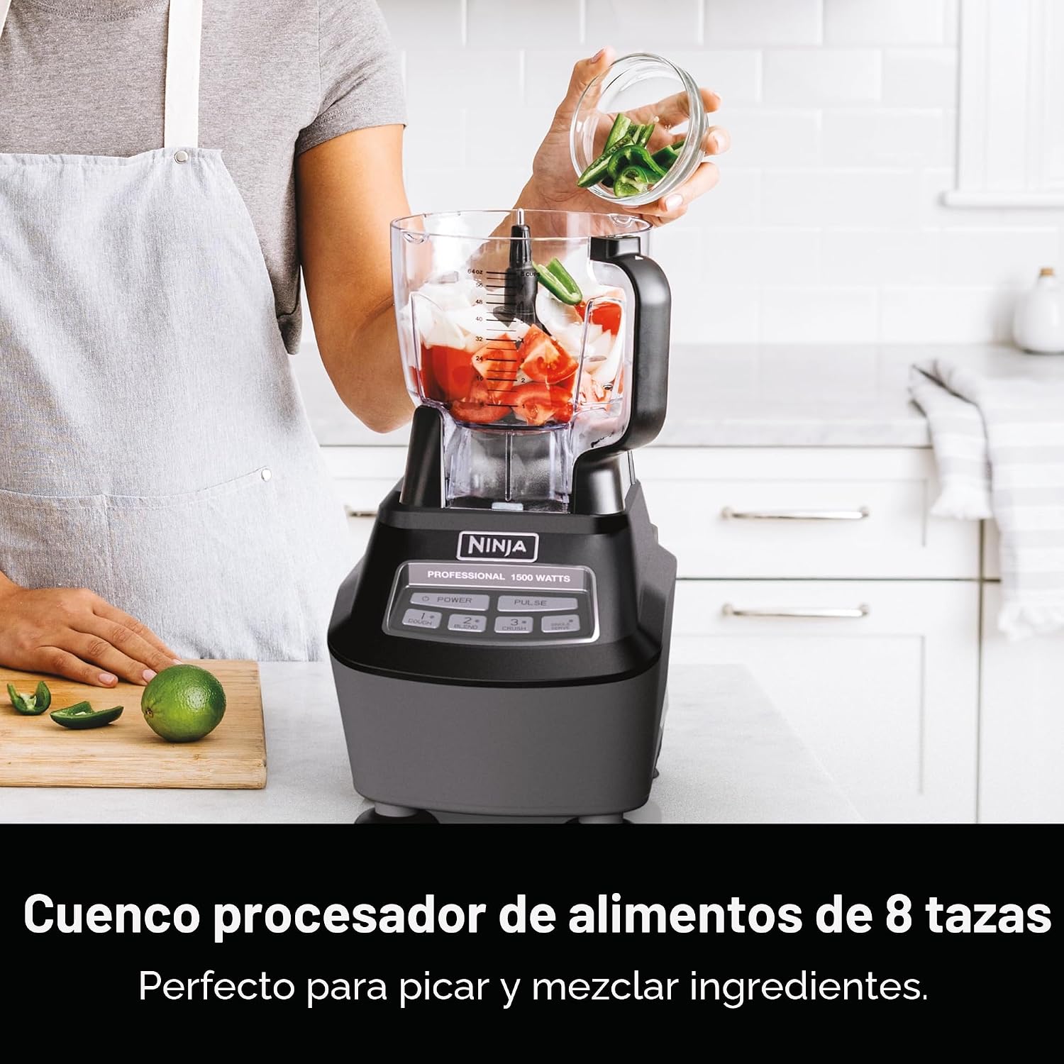 PROCESADORA DE ALIMENTOS NINJA MEGA KITCHEN SYSTEM BL770AMZ 1500W 72OZ NEGRA - 4
