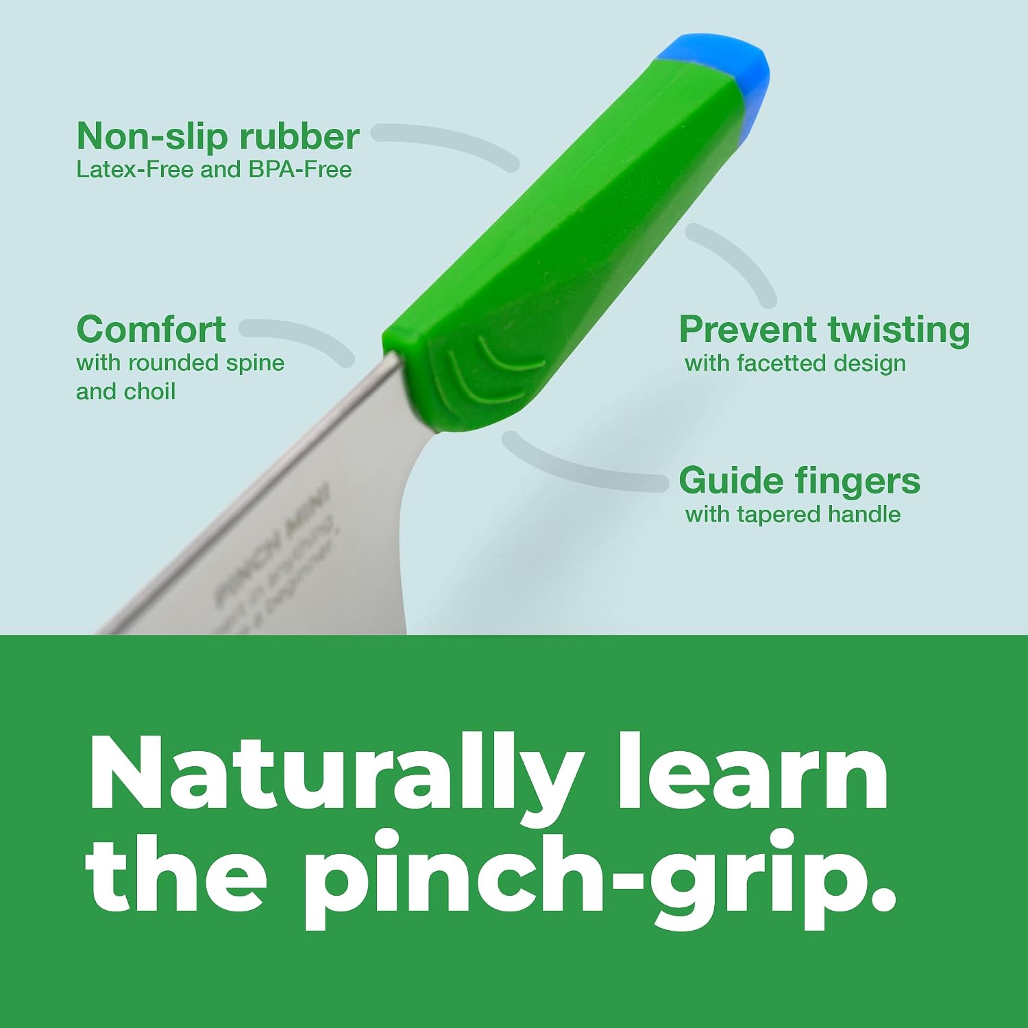 CUCHILLO PARA NIÑOS FWAH! PINCH MINI TODDLER CHEF KNIFE PARA MAYORES DE 3 AÑOS - 3