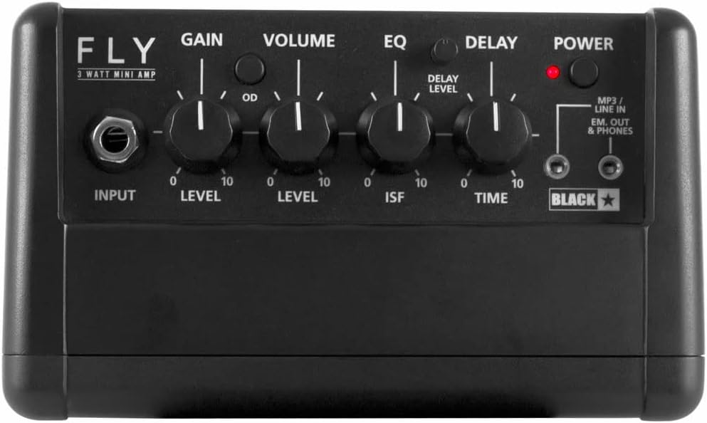AMPLIFICADOR COMPACTO PARA GUITARRA BLACKSTAR FLY 3 3W 1X3 PULGADAS 2 CANALES ISF NEGRO - 5