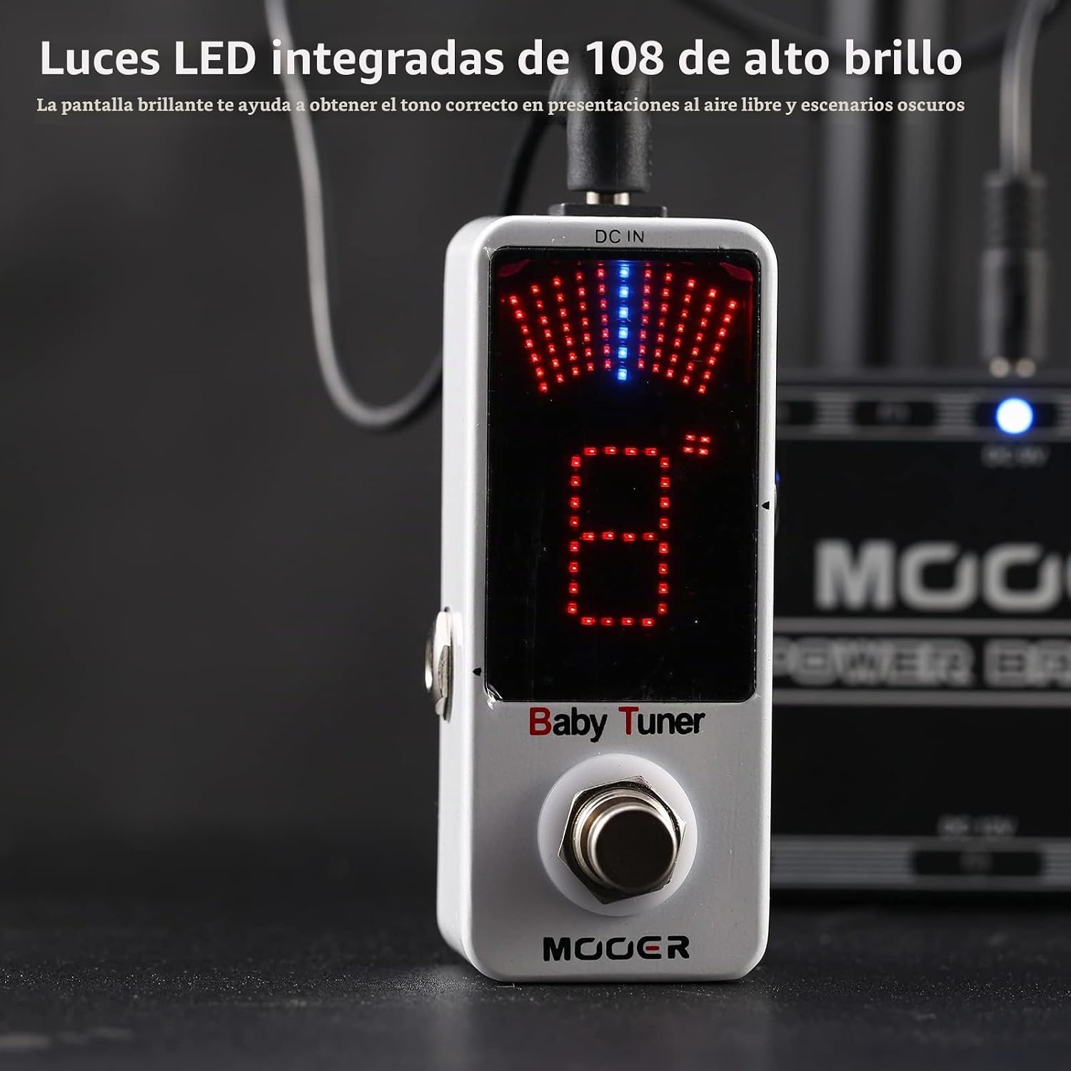 PEDAL AFINADOR MOOER BABY TUNER PARA GUITARRA Y OTROS INSTRUMENTOS - 2
