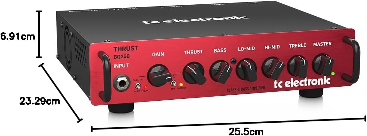 PREAMPLIFICADOR PARA BAJO TC ELECTRONIC THRUST BQ250 250W PORTÁTIL CON COMPRESOR THRUST - 4