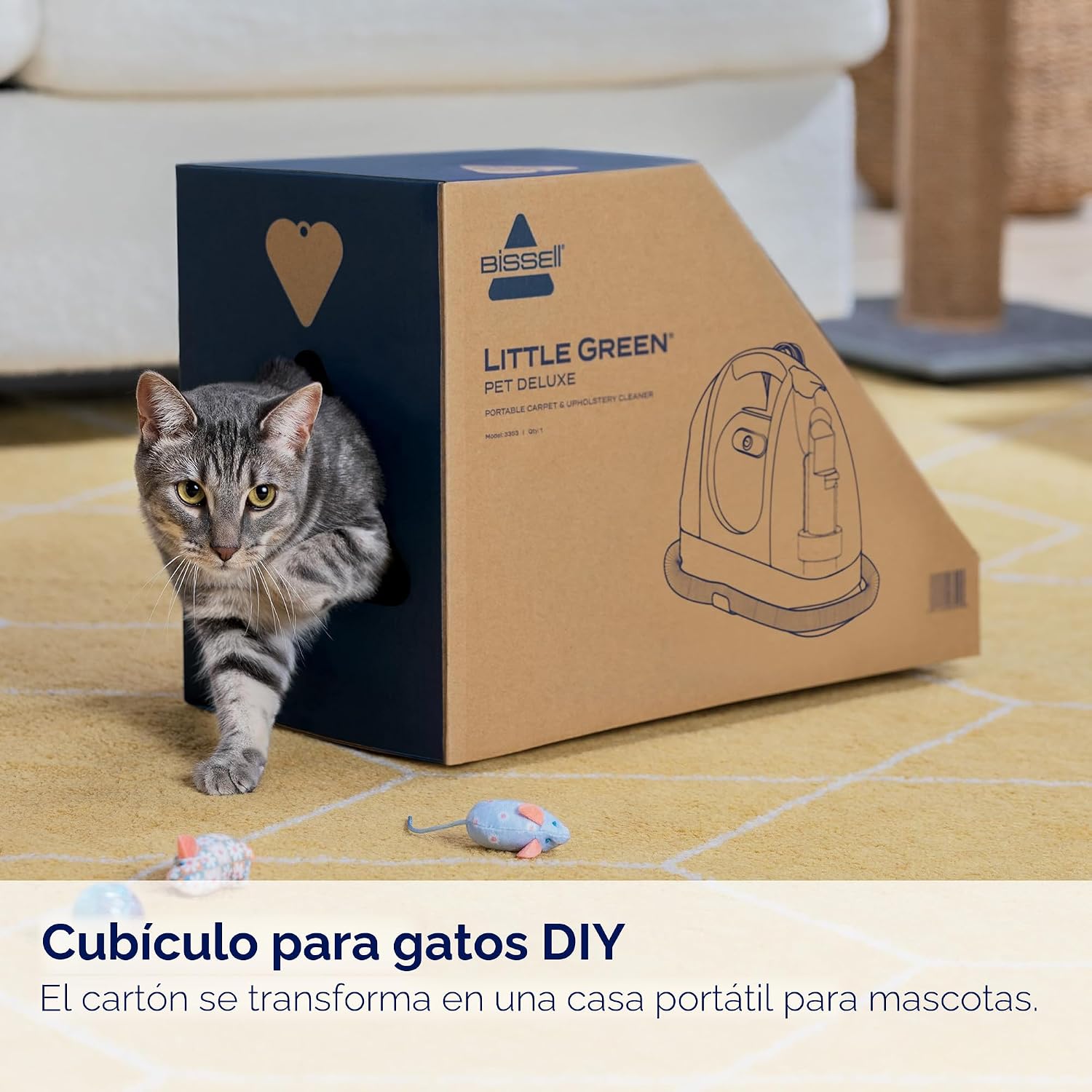 LIMPIADOR PORTÁTIL DE ALFOMBRAS BISSELL LITTLE GREEN PET DELUXE 3353 - 3