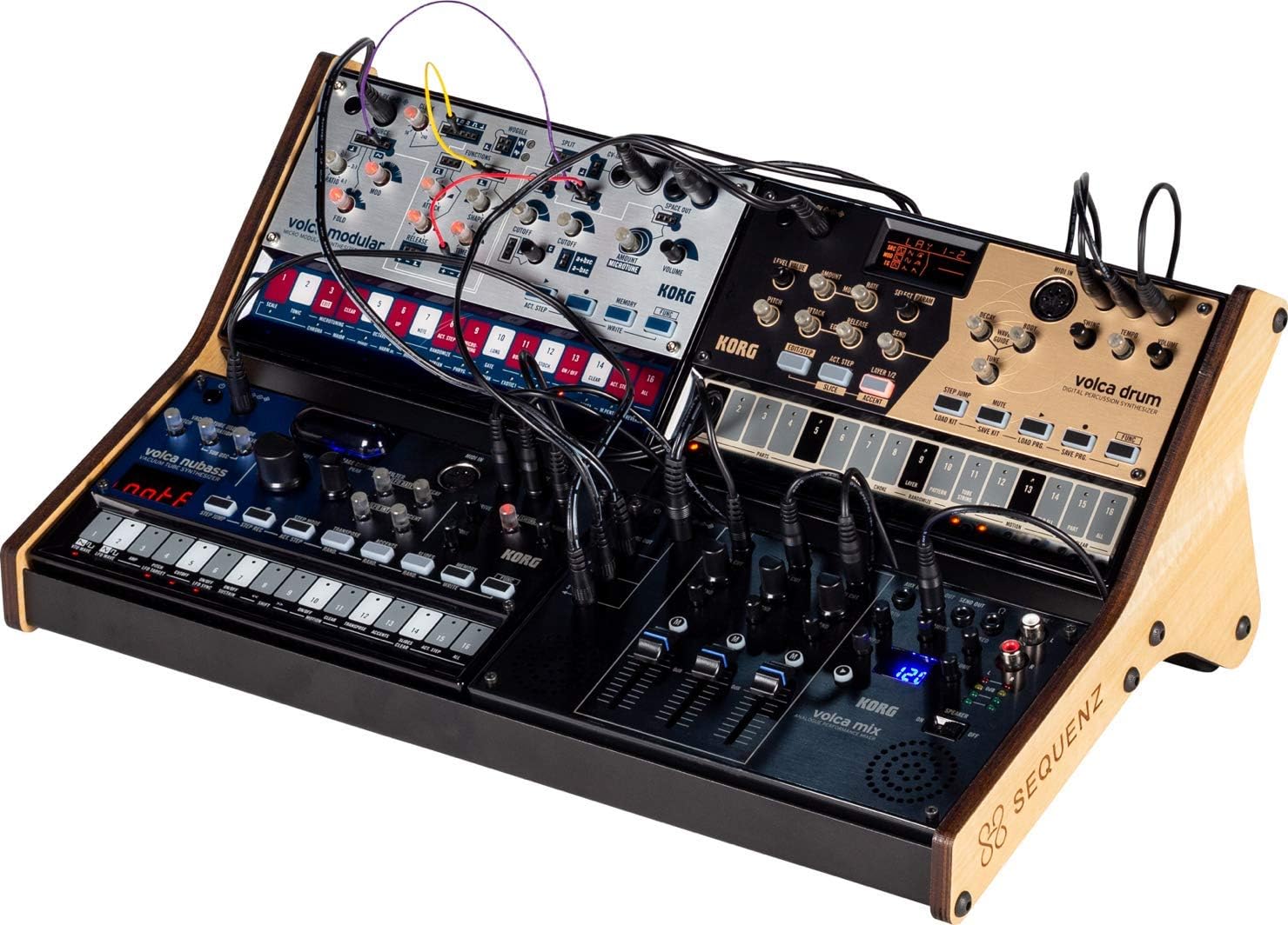 ATRIL PARA SINTETIZADORES SEQUENZ VOLCA RACK 2X2 PARA KORG VOLCA - 3