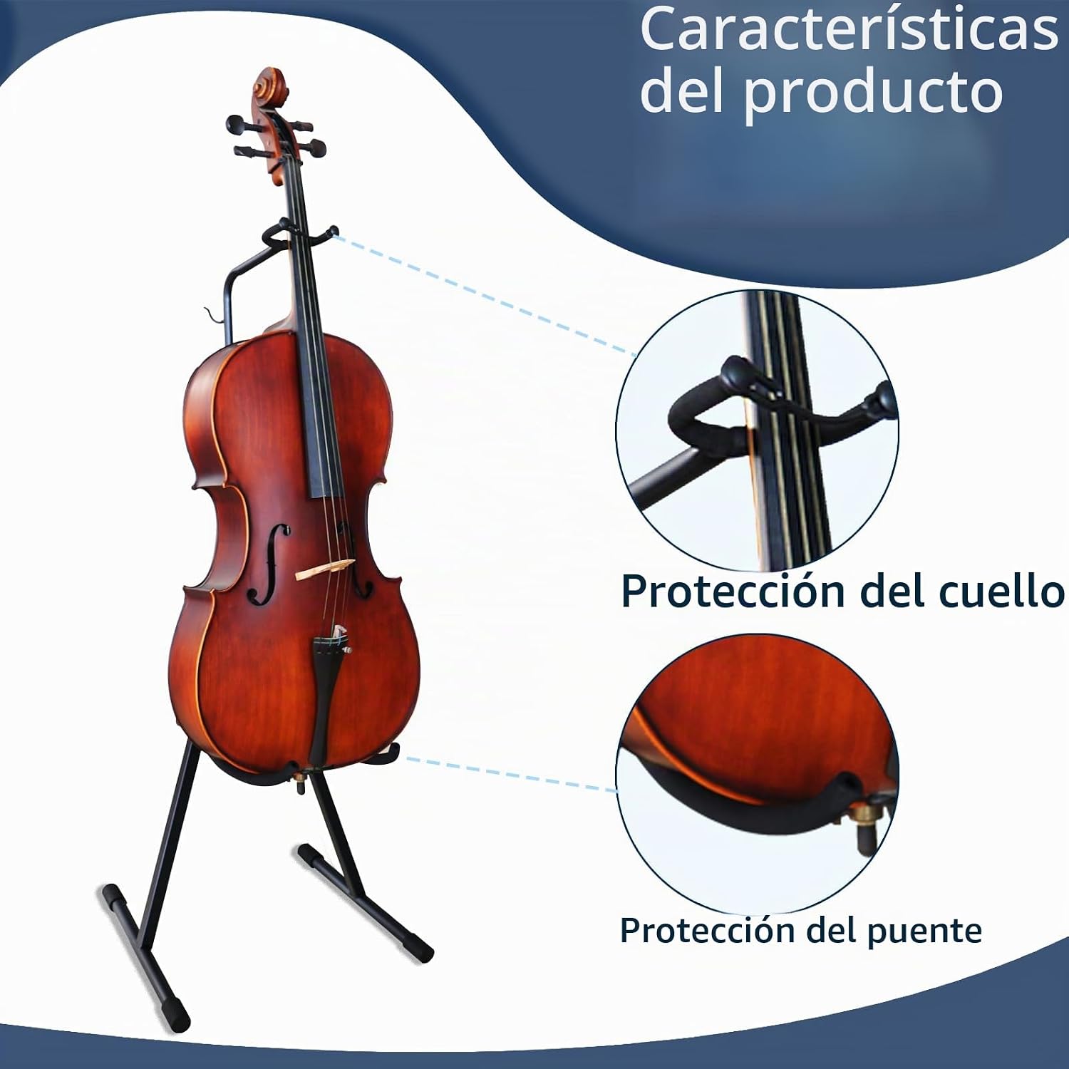 ATRIL PARA CONTRABAJO EASTROCK NEGRO - 4