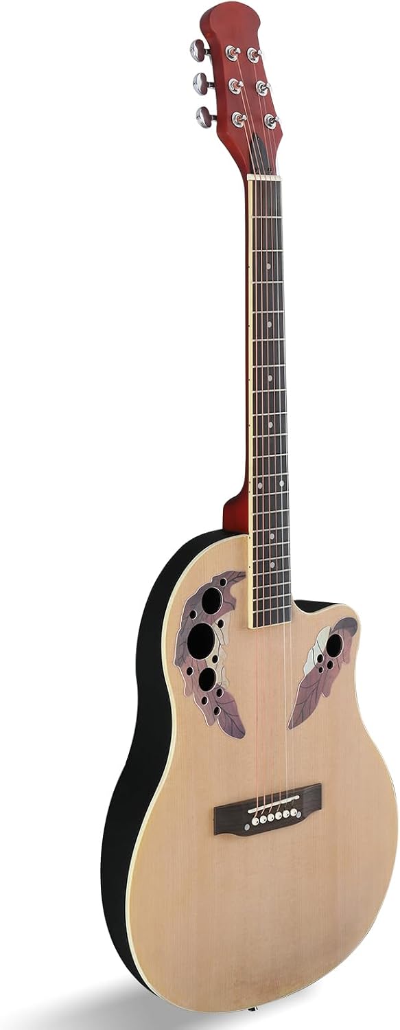 GUITARRA ACÚSTICA KTAXON 41 PULGADAS CUTAWAY NATURAL - 1