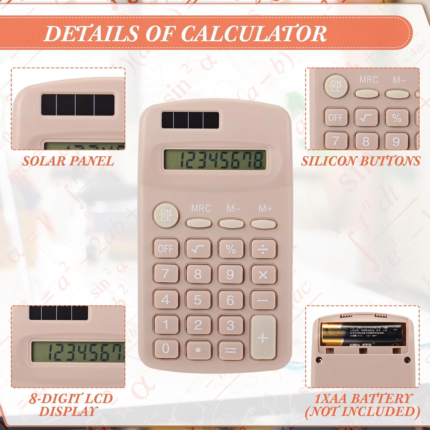 CALCULADORA TELLEGLOWW DE BOLSILLO SOLAR 36 UNIDADES - 3