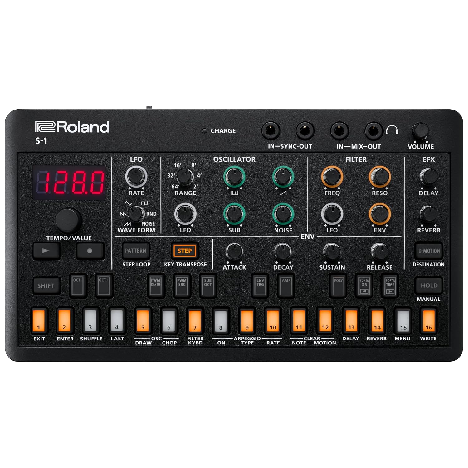 TECLADO ROLAND AIRA COMPACT S-1 TWEAK SYNTH - 1