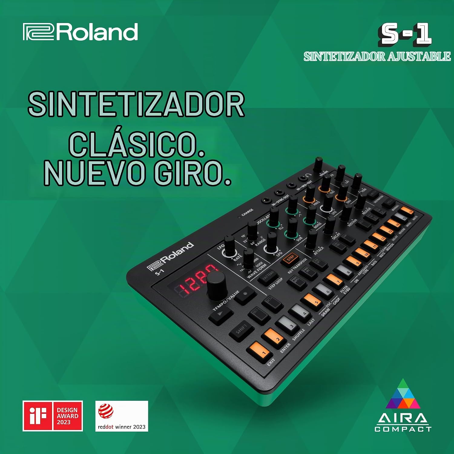 TECLADO ROLAND AIRA COMPACT S-1 TWEAK SYNTH - 2