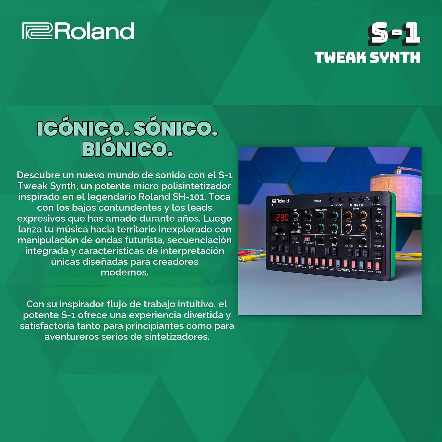 TECLADO ROLAND AIRA COMPACT S-1 TWEAK SYNTH - 3
