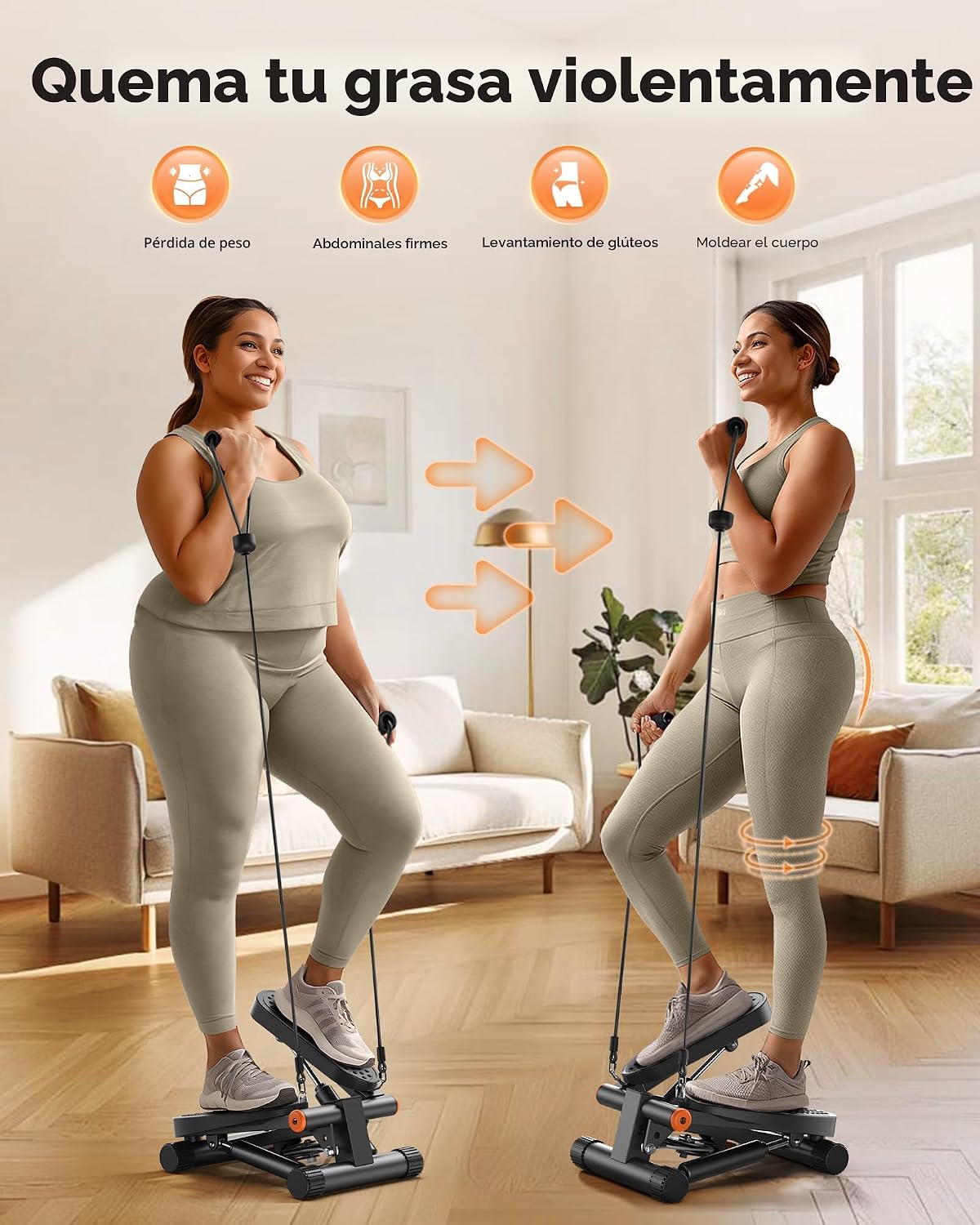 STEPPER PARA EJERCICIO NICEDAY MINI CON CAPACIDAD 136 KG - 2