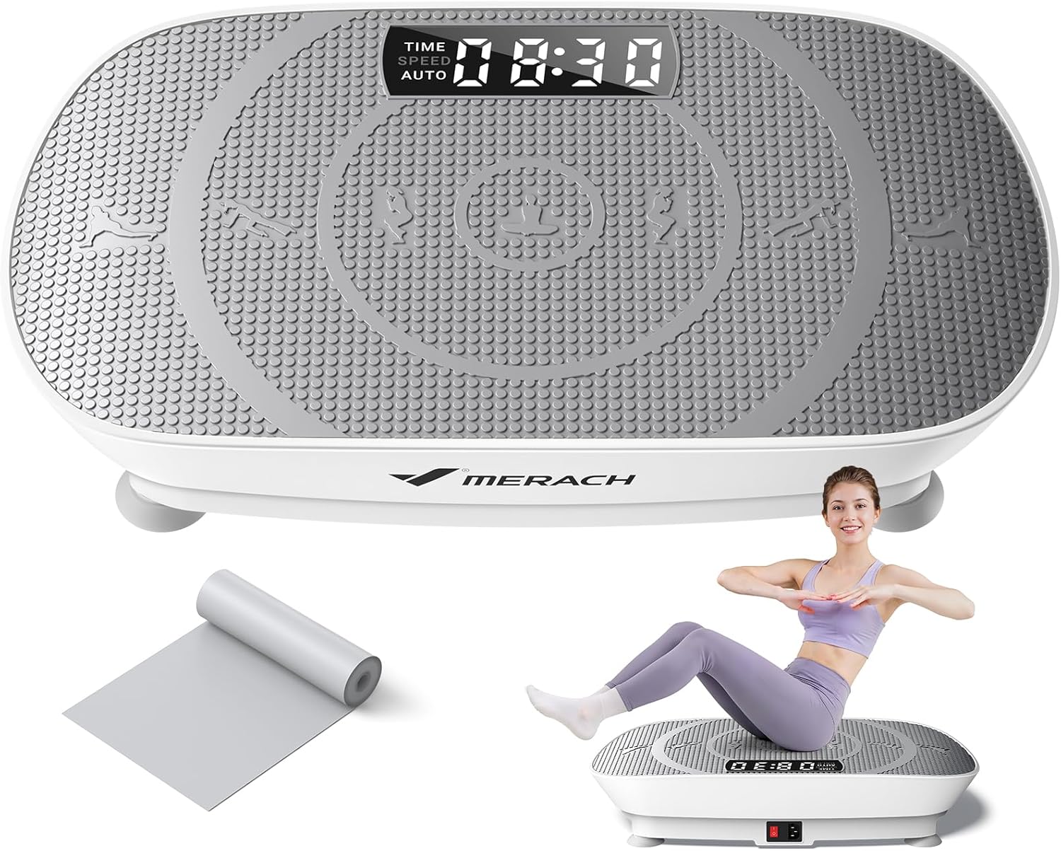 PLATAFORMA VIBRATORIA MERACH CV30 PRO GRIS - 1