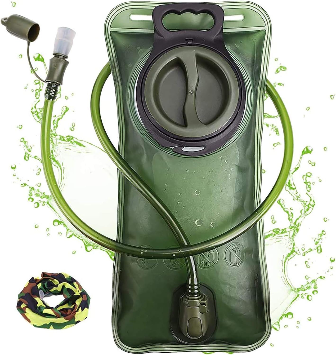 CANTIMPLORA CHERAINTI HYDRATION BLADDER 2L VERDE MILITAR - 1