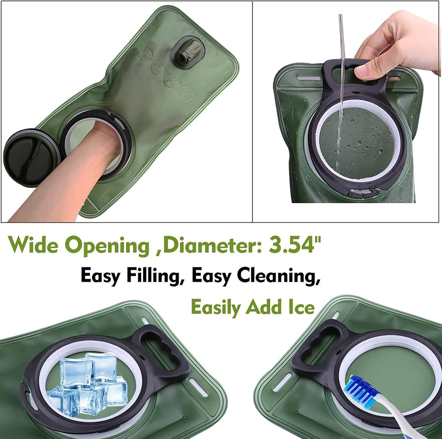 CANTIMPLORA CHERAINTI HYDRATION BLADDER 2L VERDE MILITAR - 5