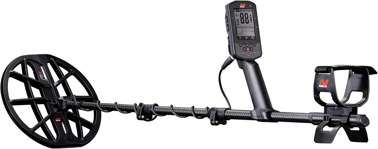 DETECTOR DE METALES MINELAB MANTICORE MULTI-IQ+ IMPERMEABLE CON BOBINA DOBLE DE 11 PULGADAS - 1