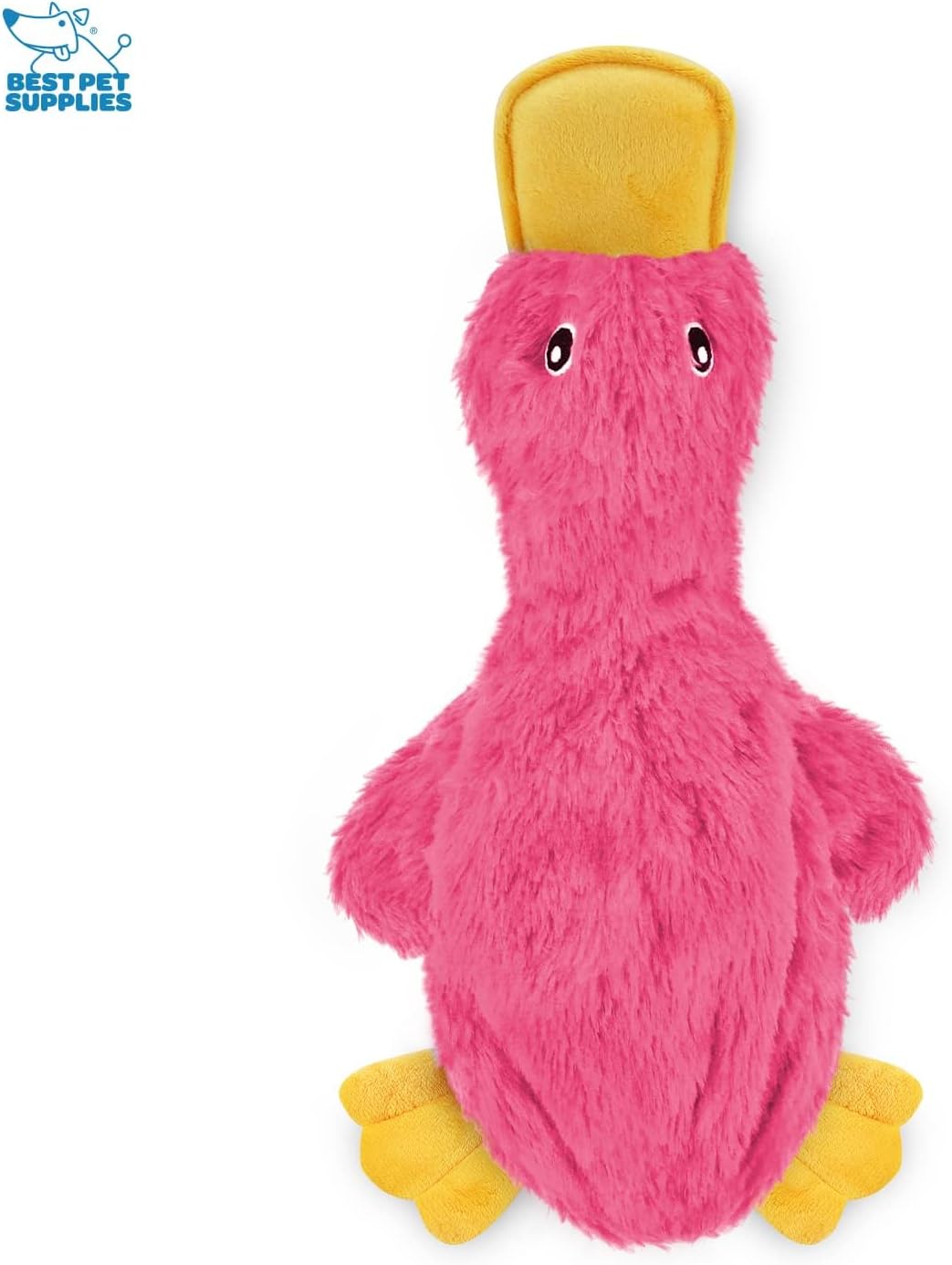 JUGUETE INTERACTIVO PARA PERRO BEST PET SUPPLIES CRINKLE DUCK AMARILLO - 4