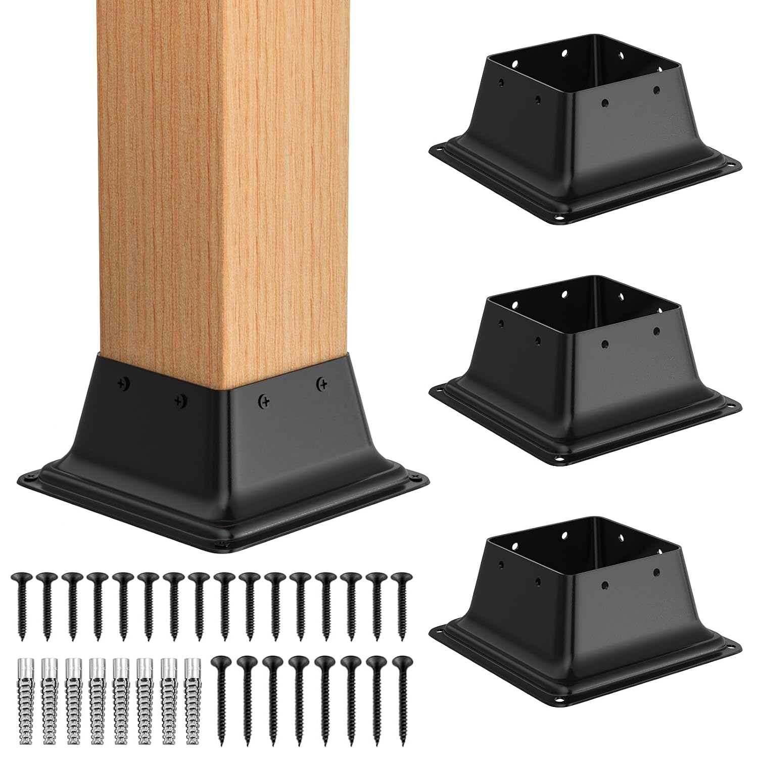 BASE PARA POSTE FMHOTU 4X4 4 PIEZAS - 1