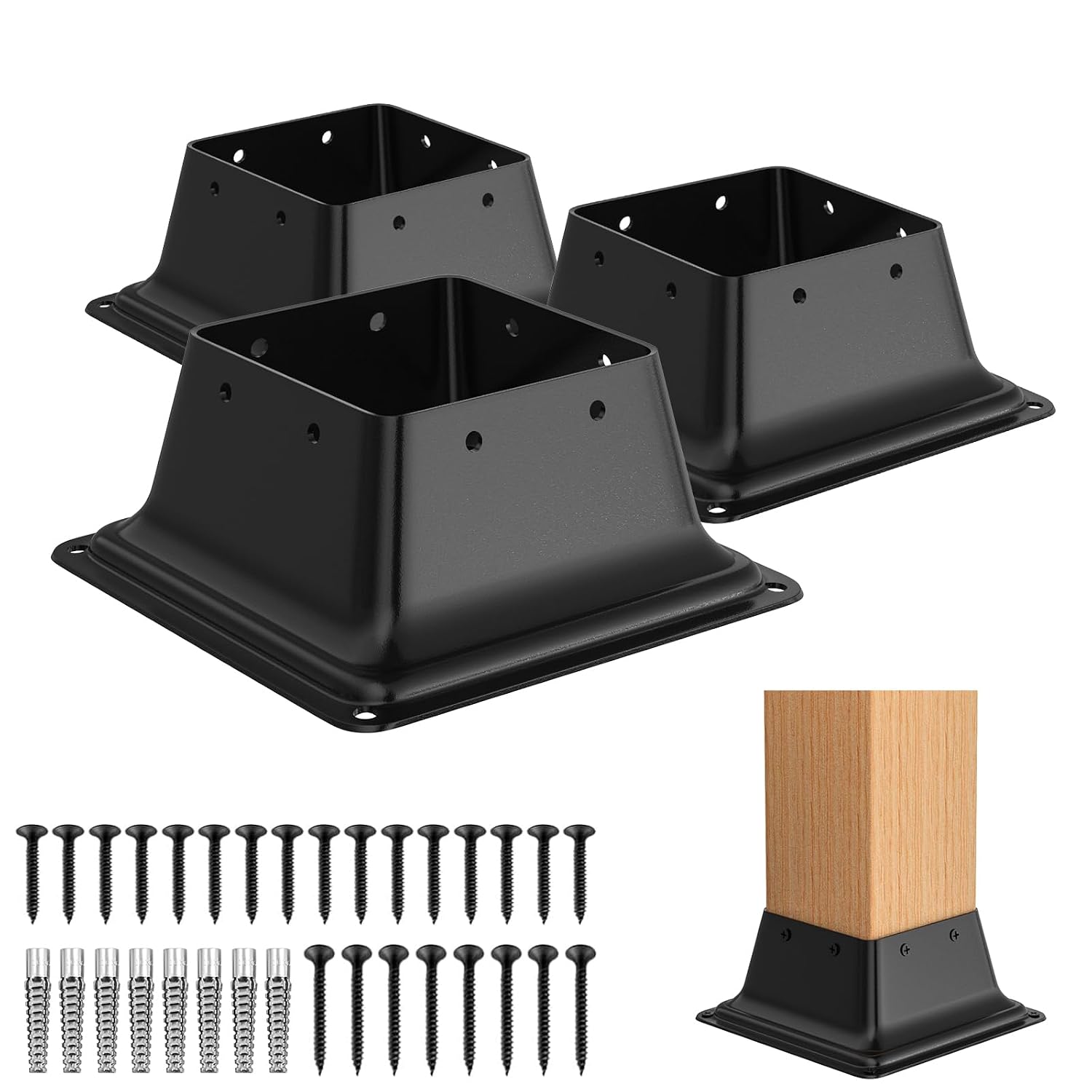 BASE PARA POSTE 4X4 FMHOTU 3 PIEZAS - 1