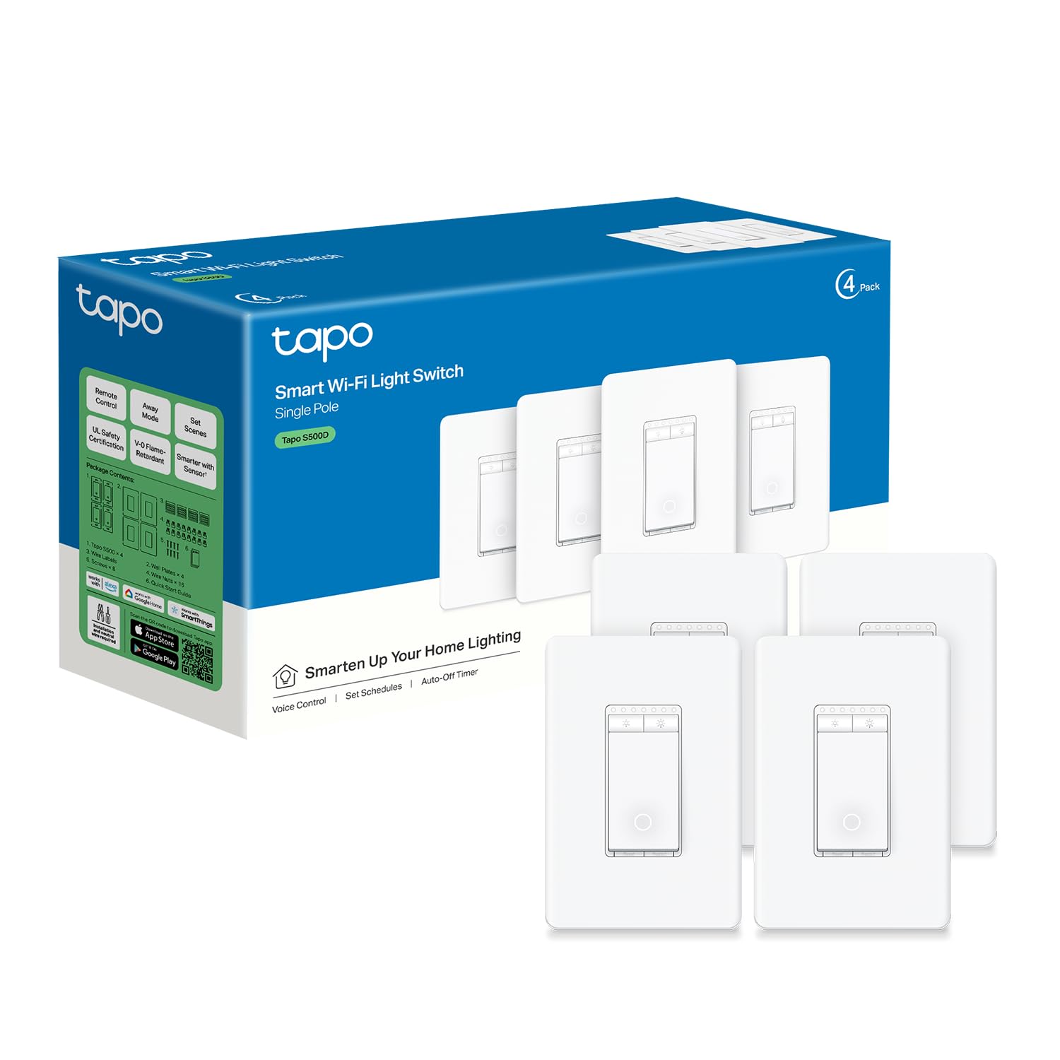 INTERRUPTOR DIMMER INTELIGENTE TAPO S500D 4 UNIDADES - 1