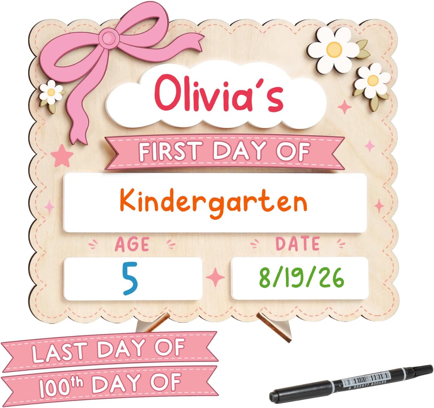 CARTEL PARA PRIMER DÍA DE CLASES DIBOSERI 30X25 CM - 1