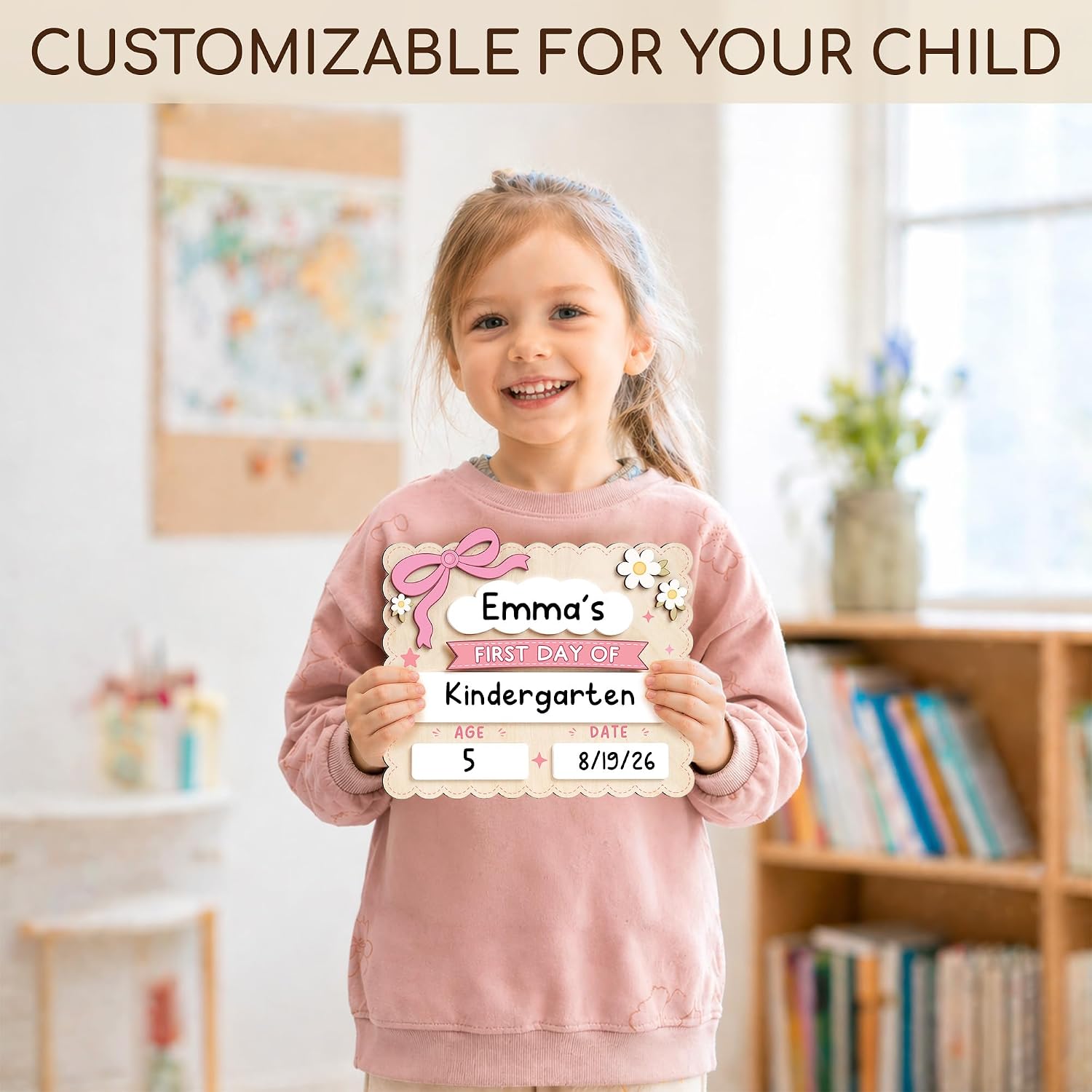 CARTEL PARA PRIMER DÍA DE CLASES DIBOSERI 30X25 CM - 4