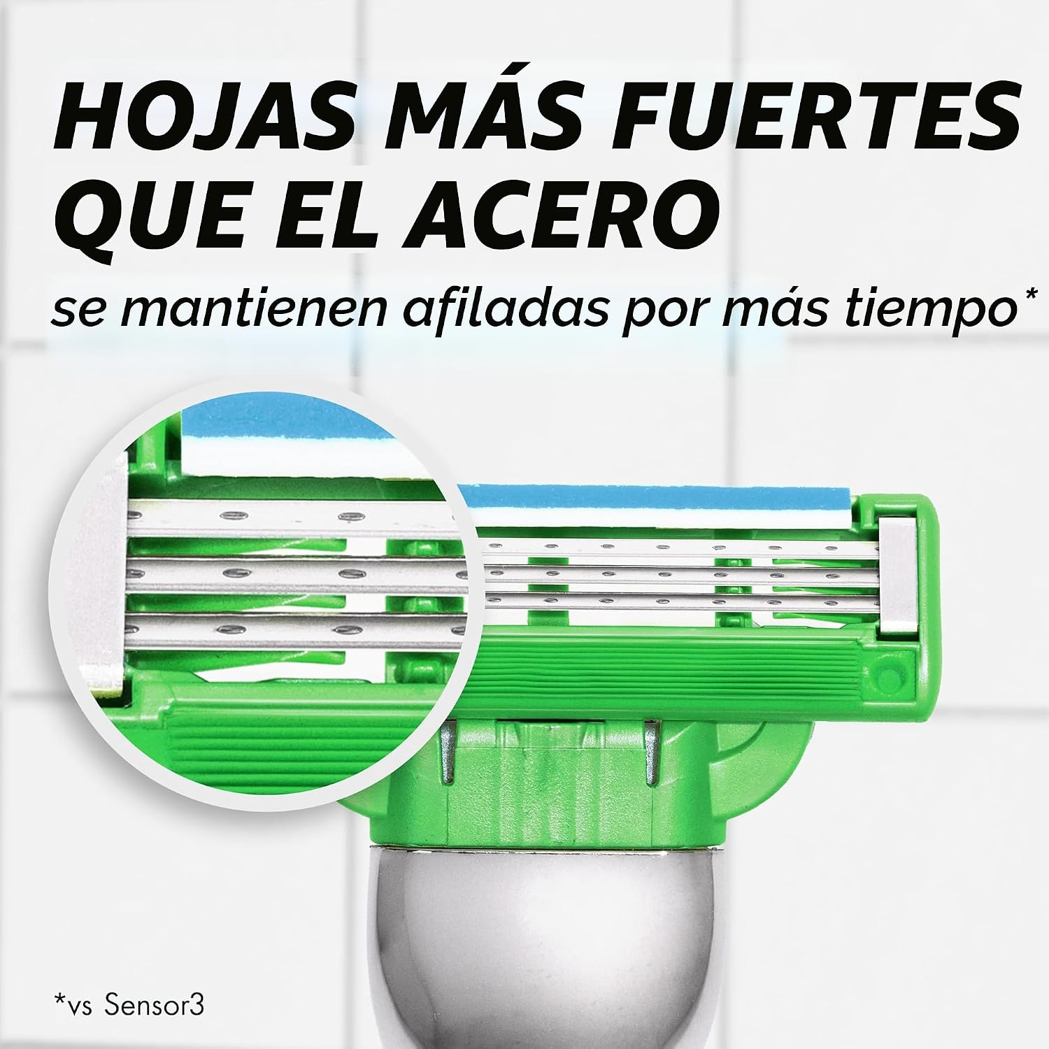 RASURADOR GILLETTE MACH3 SENSITIVE CON 1 MANGO Y 5 REPUESTOS DE CUCHILLAS - 3