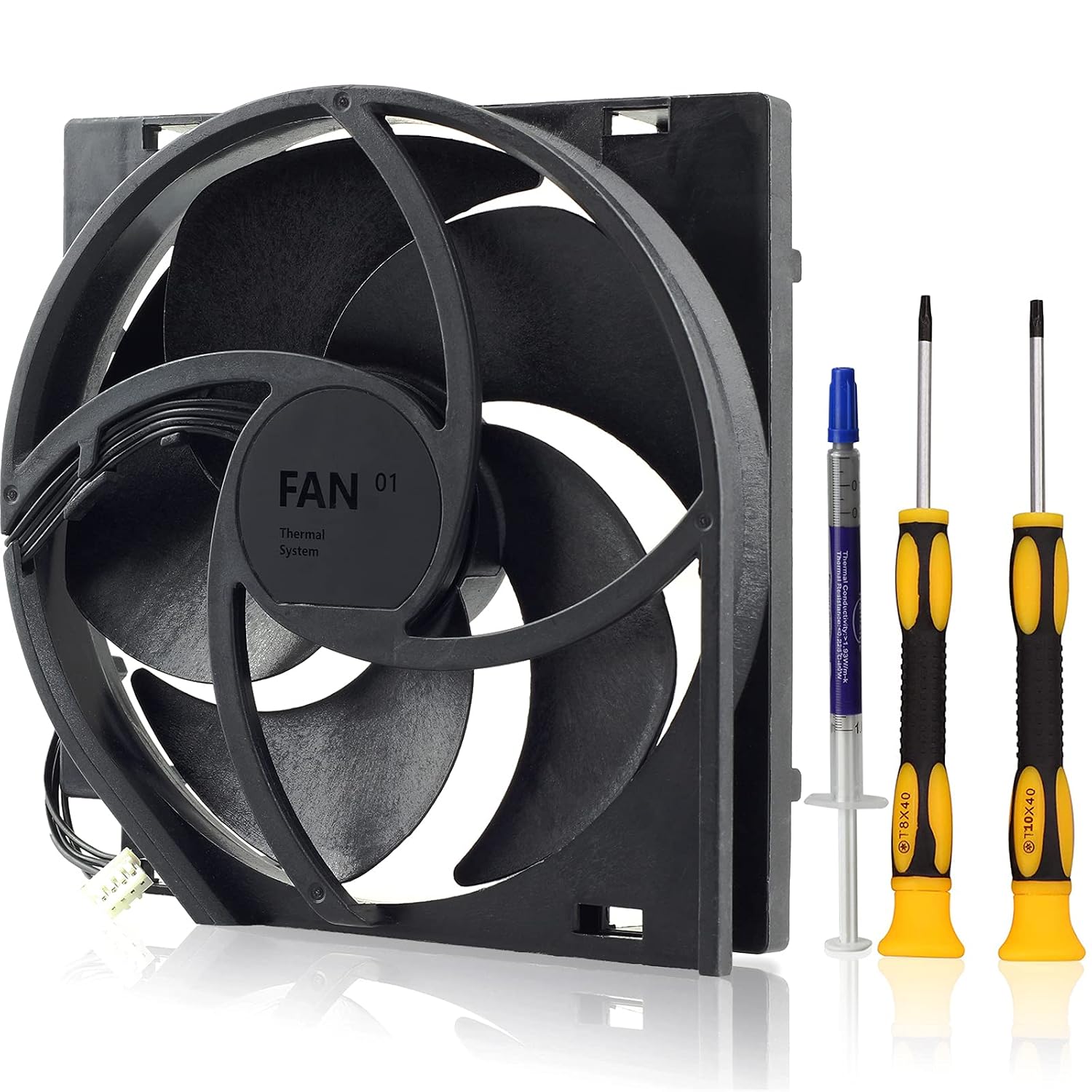 VENTILADOR INTERNO DE REEMPLAZO PARA CONSOLA XBOX ONE S GORLISKL CON HERRAMIENTA Y PASTA TÉRMICA - 1