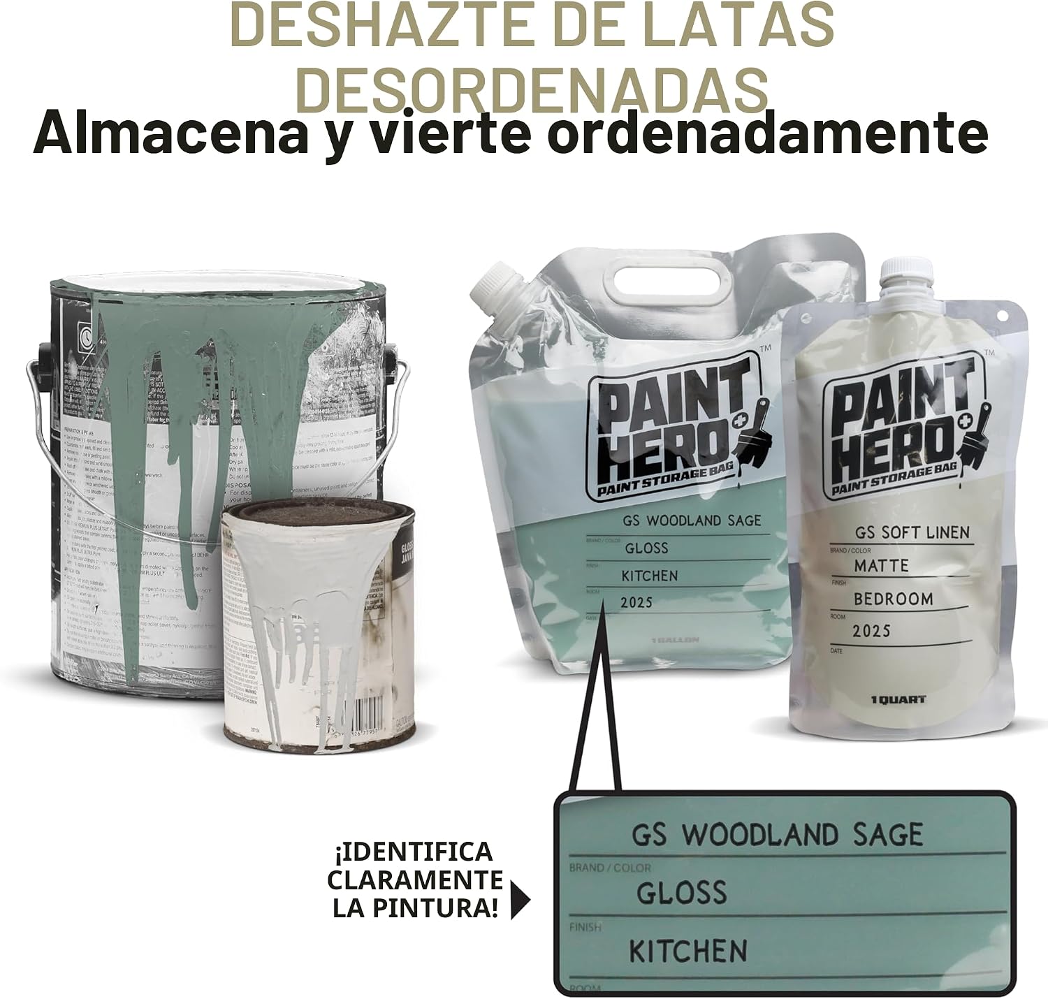 BOLSAS PARA ALMACENAMIENTO DE PINTURA GOSPORTS PAINT HERO 8 UNIDADES - 2