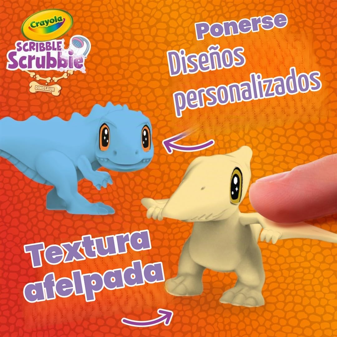 JUGUETE CRAYOLA SCRIBBLE SCRUBBIE PETS DINOSAUR GLOW COMBO PACK PEQUEÑO - 3