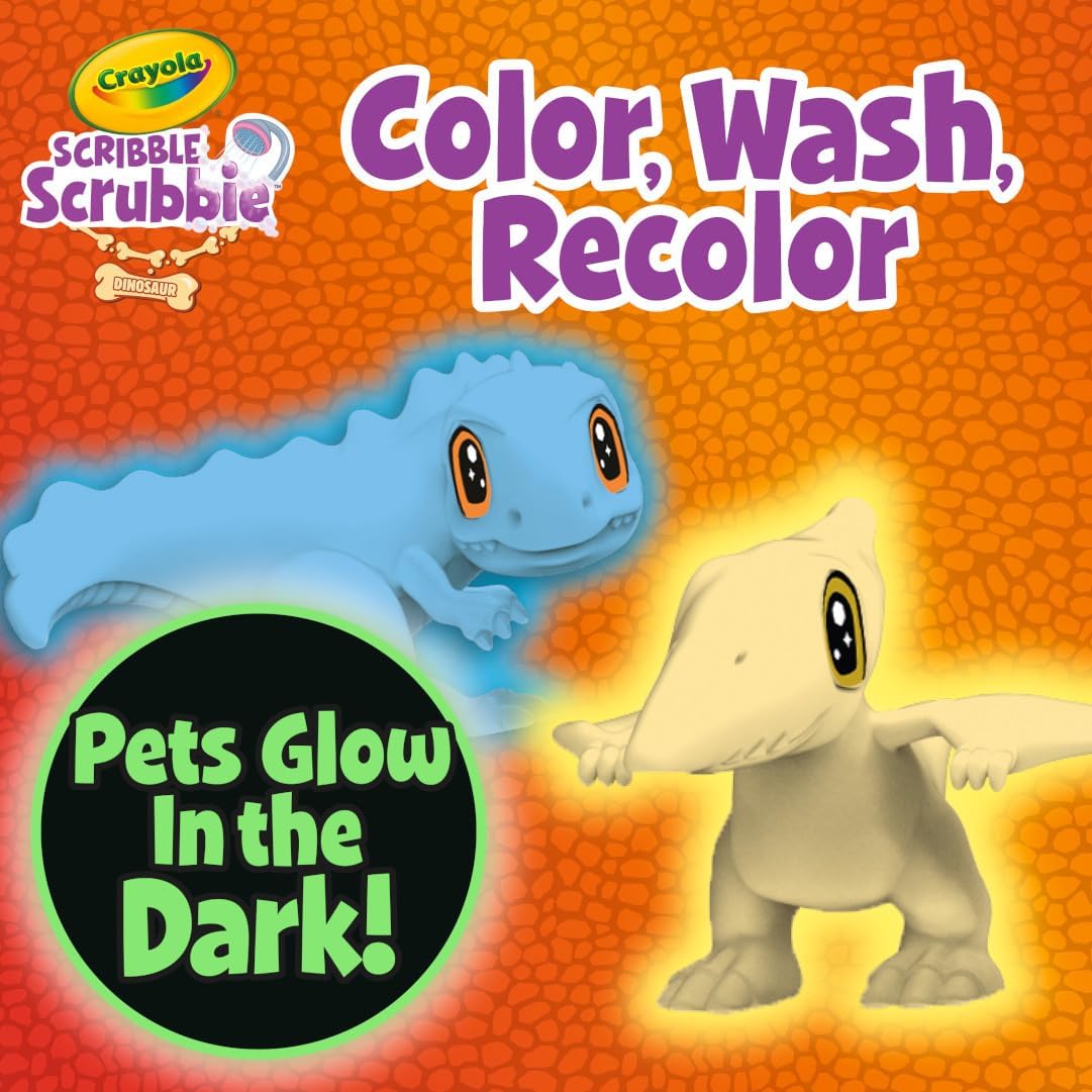 JUGUETE CRAYOLA SCRIBBLE SCRUBBIE PETS DINOSAUR GLOW COMBO PACK PEQUEÑO - 4