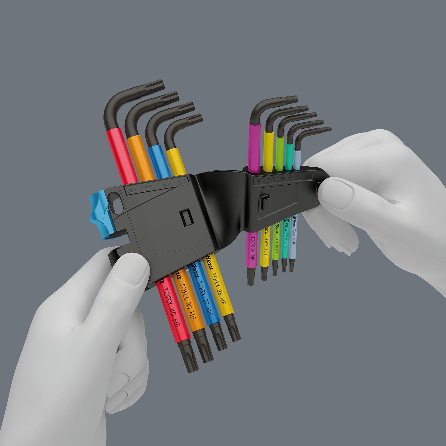 SET DE LLAVES TORX WERA 967/9 SL CON FUNCIÓN DE SUJECIÓN MULTICOLOR - 3