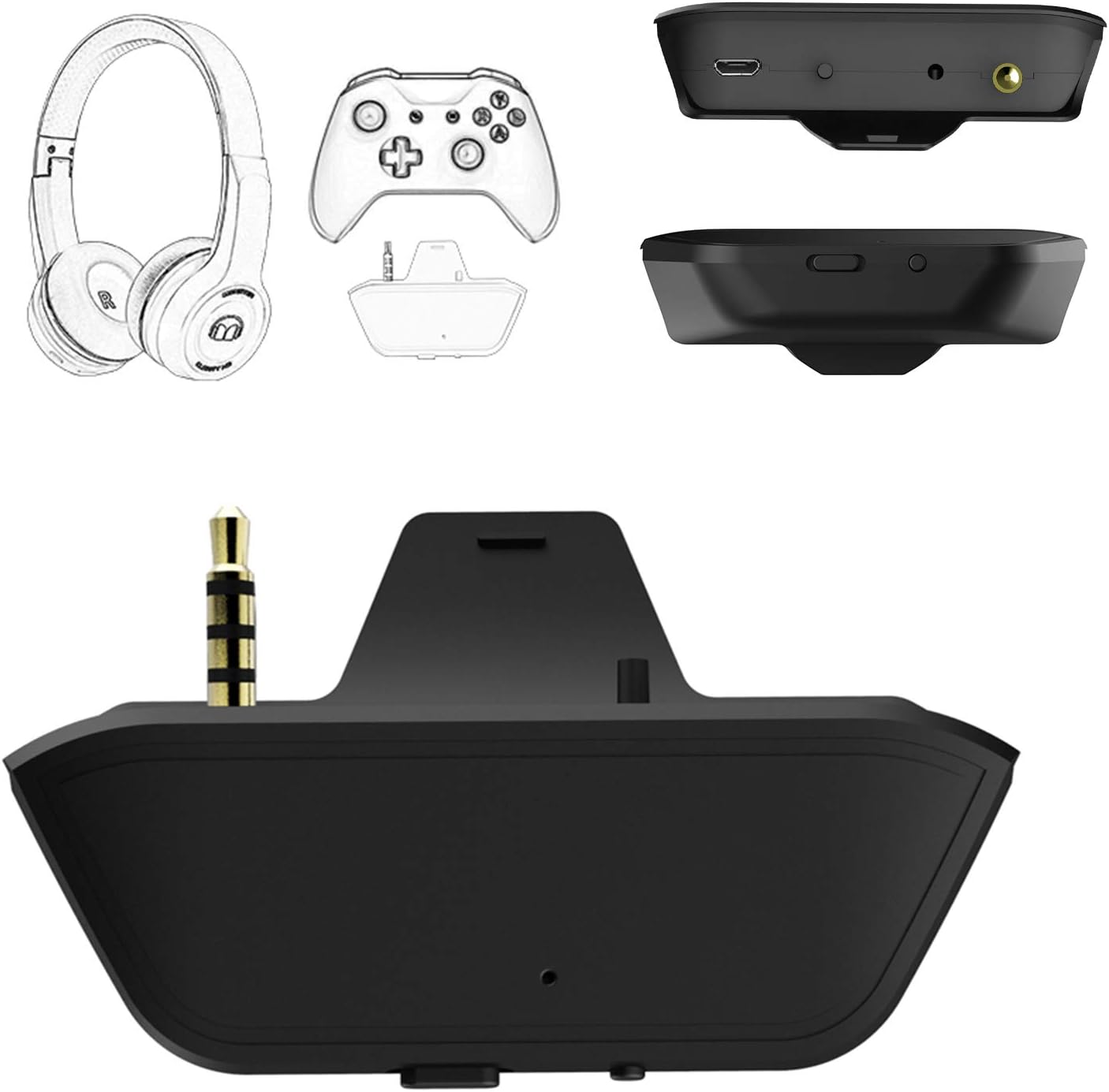 ADAPTADOR BLUETOOTH UBERWITH PARA CONTROLES XBOX ONE/X/S CON AUDIO ESTÉREO Y BAJA LATENCIA - 1