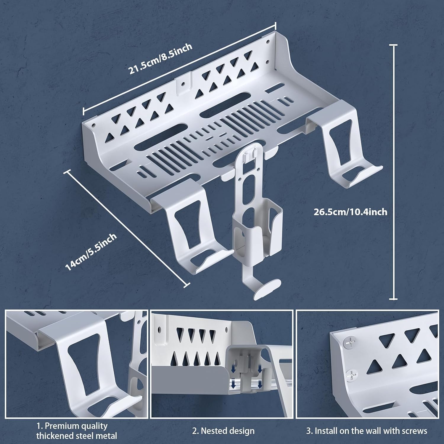 SOPORTE DE PARED PARA PS5 BIFONODKR CON 2 SOPORTES PARA CONTROLES Y SOPORTE PARA AUDÍFONOS - 5