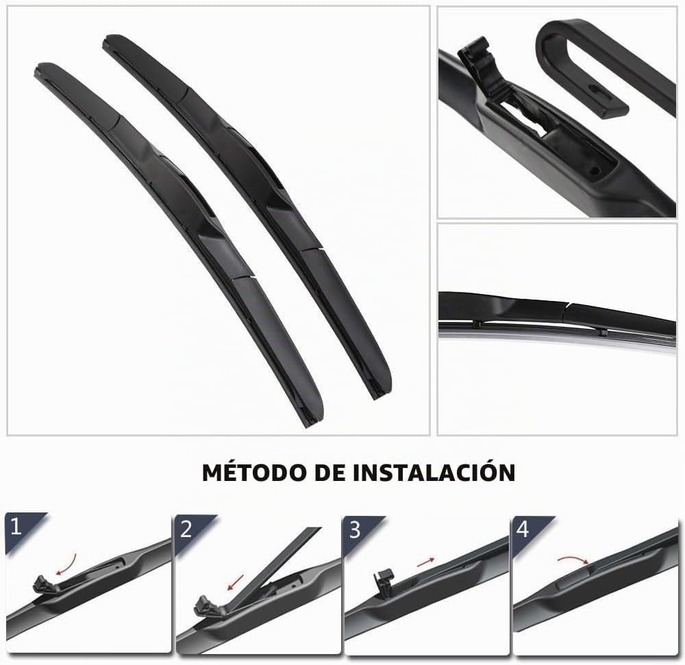 PLUMAS LIMPIAPARABRISAS AUTOPIXL COMPATIBLES CON TOYOTA HILUX AN120 AN130 2015-2023 22' + 16' - 5