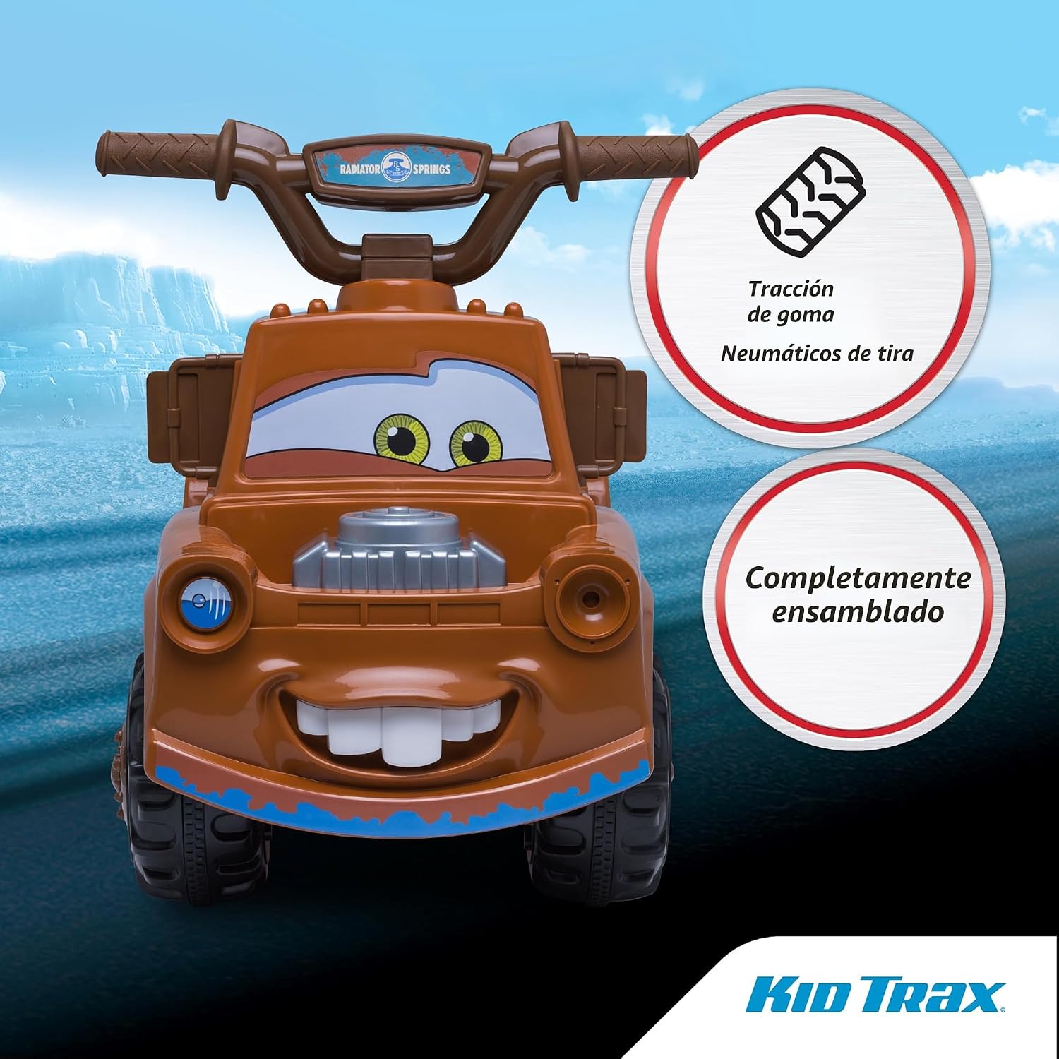 SCOOTER ELÉCTRICO KID TRAX TODDLER DISNEY CARS 3 TOW-MATER 6V - 4