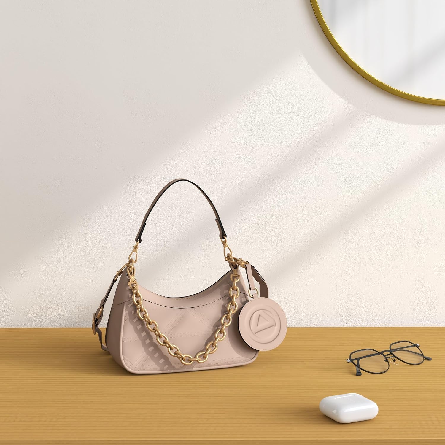 BOLSO DE HOMBRO ALDO FERVENTTX ROSA CLARO - 2