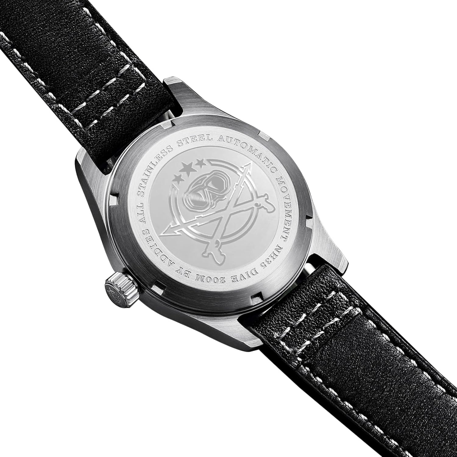 RELOJ ADDIESDIVE AUTOMÁTICO ACERO INOXIDABLE BUZO 200M ESFERA NEGRA - 4