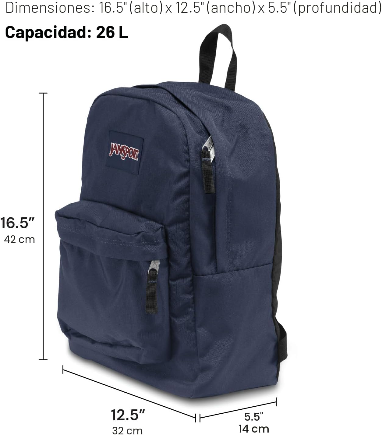 MOCHILA JANSPORT SUPERBREAK ONE 25.3L AZUL OSCURO - 2