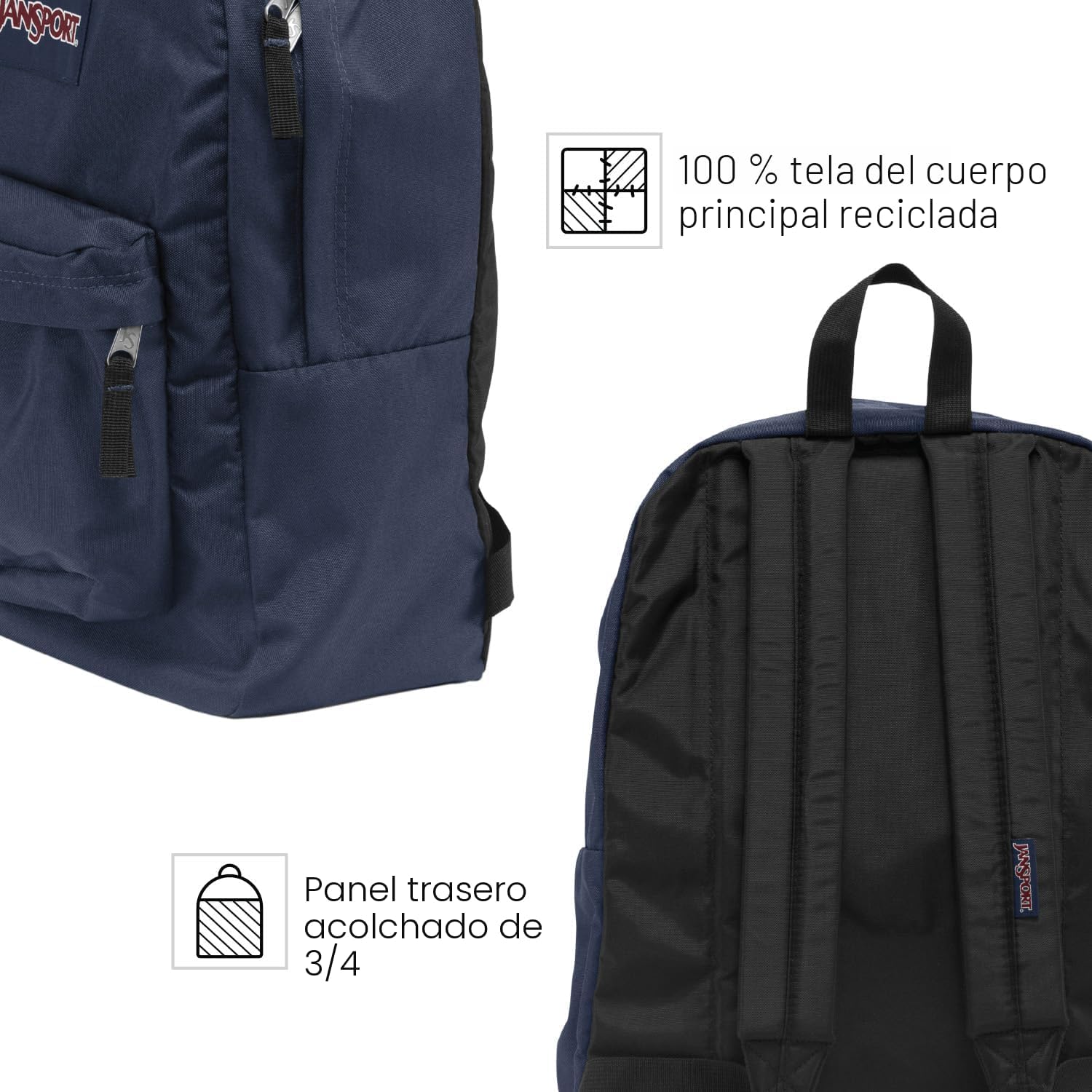 MOCHILA JANSPORT SUPERBREAK ONE 25.3L AZUL OSCURO - 3