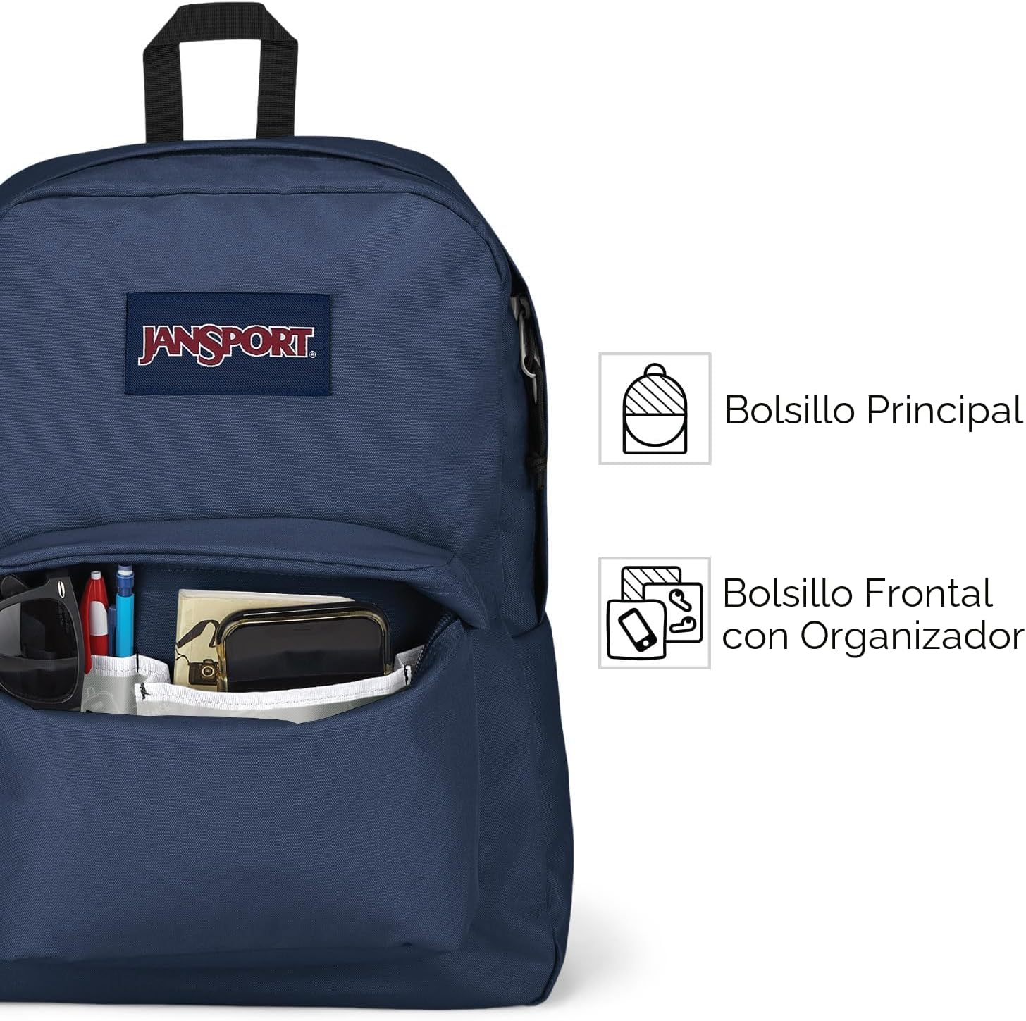 MOCHILA JANSPORT SUPERBREAK ONE 25.3L AZUL OSCURO - 4