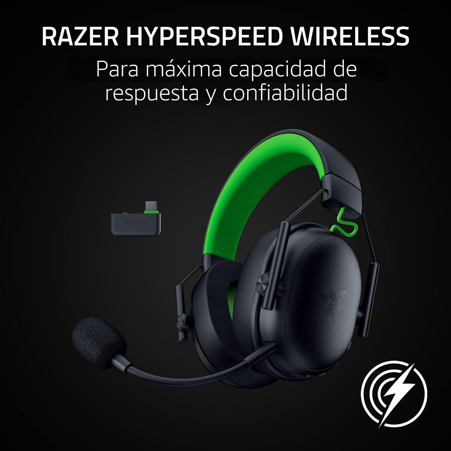 AUDÍFONO RAZER BLACKSHARK V3 X HYPERSPEED WIRELESS PARA XBOX NEGRO - 5