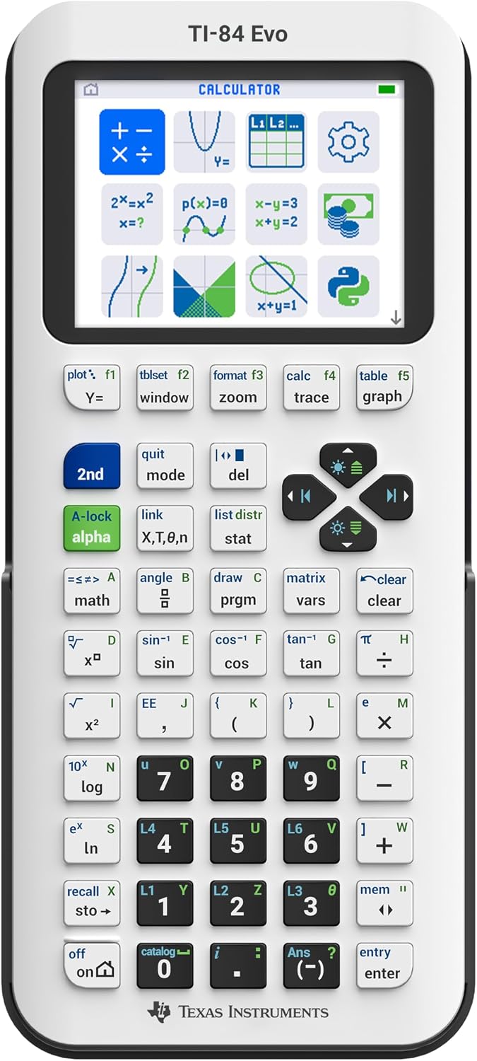 CALCULADORA GRÁFICA TI-84 EVO TEXAS INSTRUMENTS BLANCO - 1