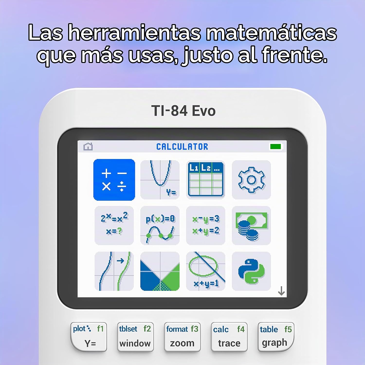 CALCULADORA GRÁFICA TI-84 EVO TEXAS INSTRUMENTS BLANCO - 4