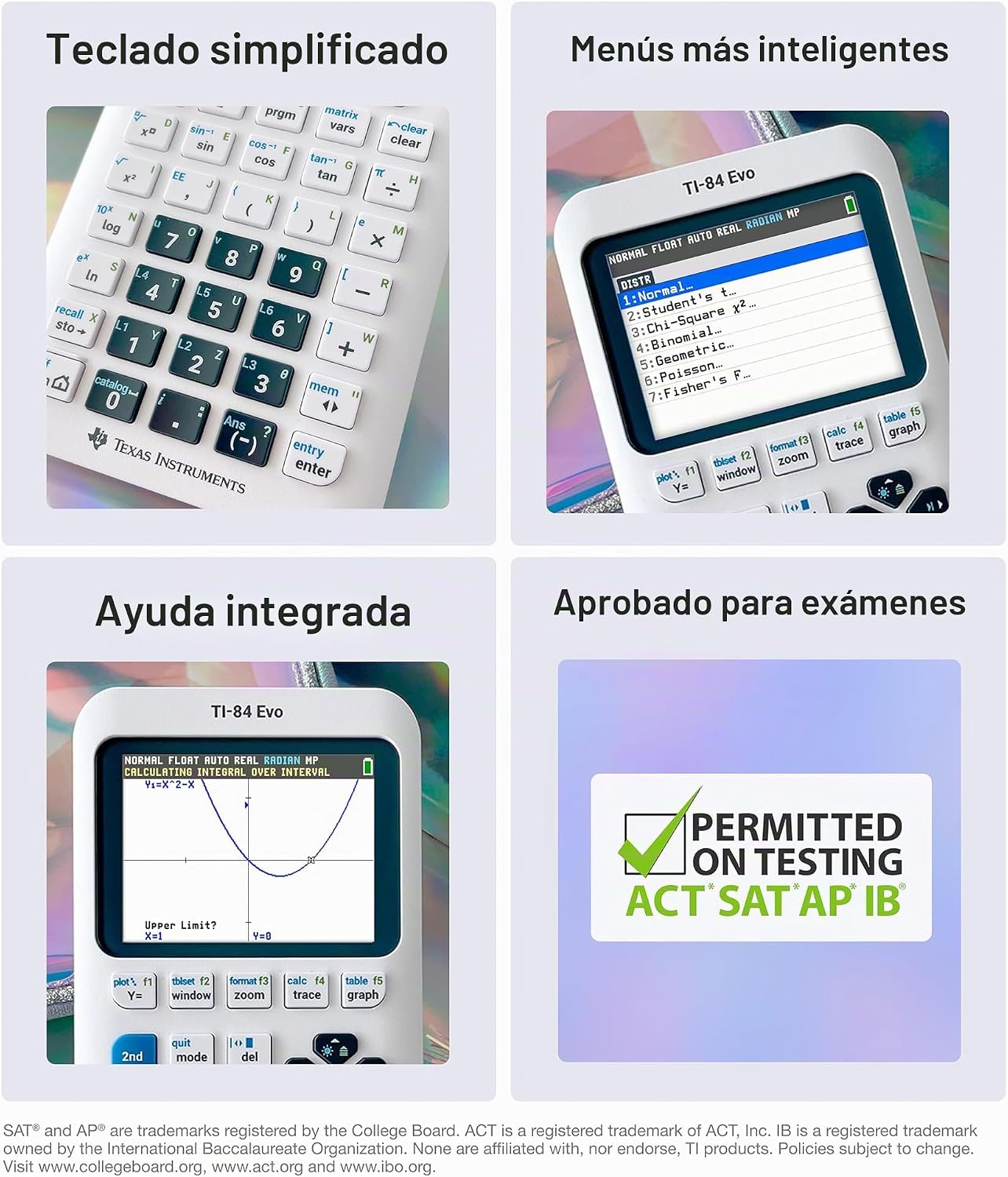 CALCULADORA GRÁFICA TI-84 EVO TEXAS INSTRUMENTS BLANCO - 5