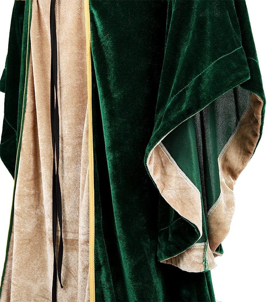 DISFRAZ MUJER LEHAUYA VESTIDO RENACENTISTA MEDIEVAL TERCIOPELO - 5