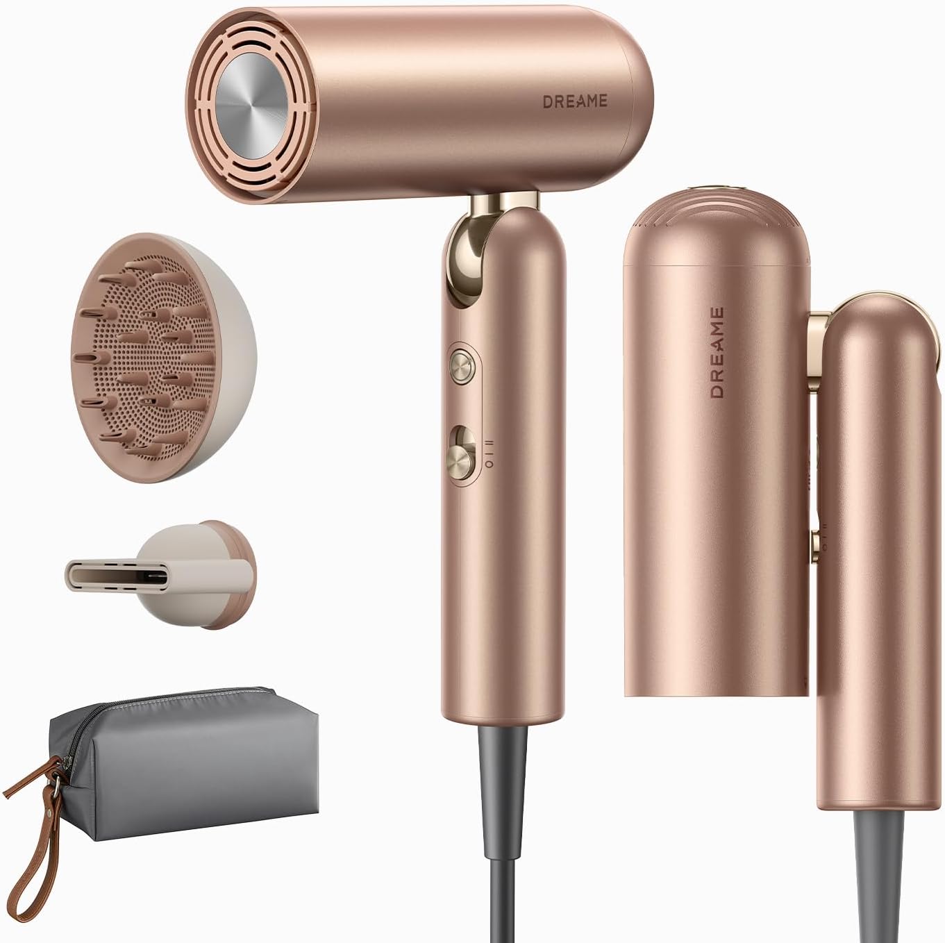 SECADORA DE CABELLO DREAME POCKET PRO DUAL VOLTAGE 1300W CON DIFUSOR - 1